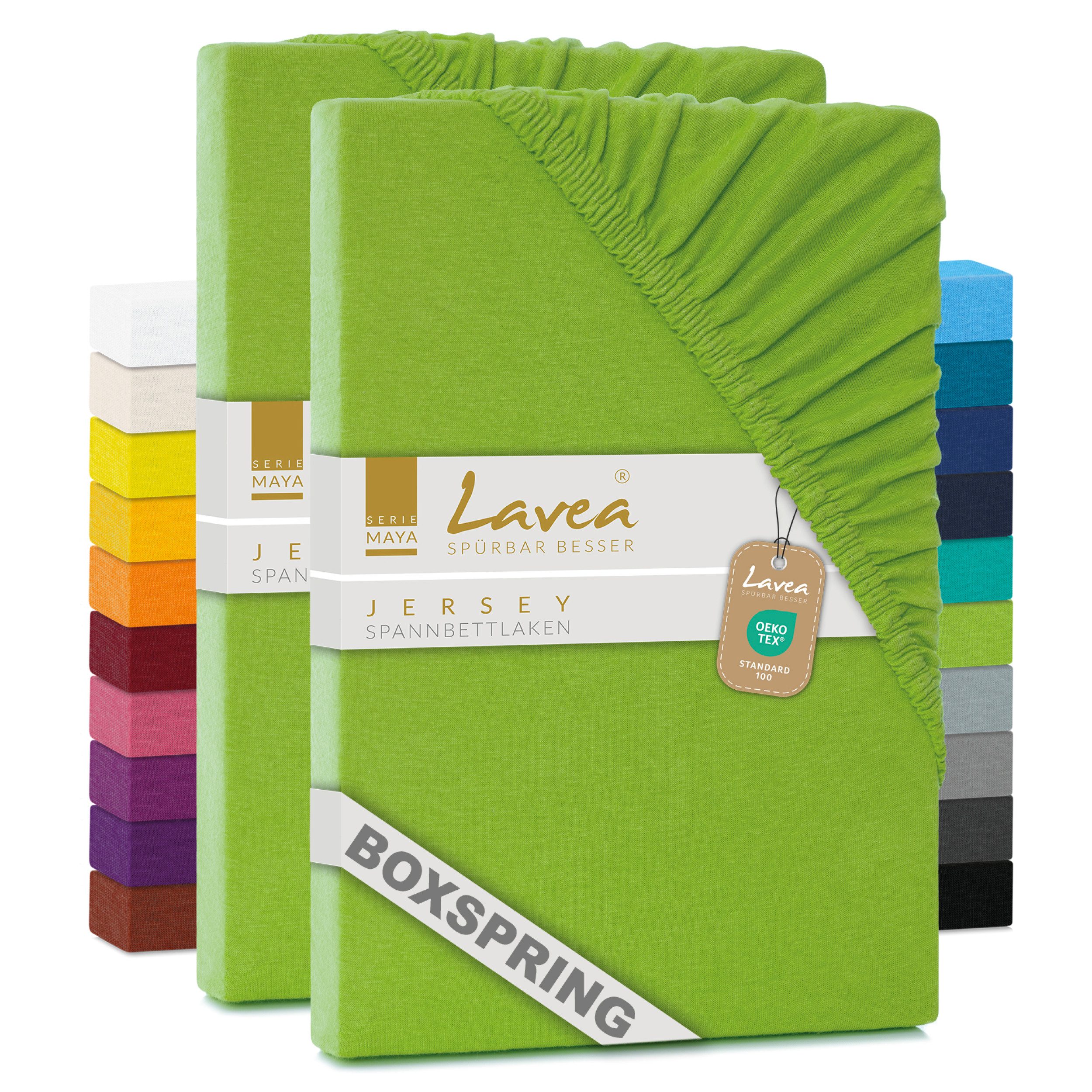 Lavea Spannbettlaken Maya, in Gr. 60x140, 90x200, 120x200, 140x200, 180x200 günstig online kaufen