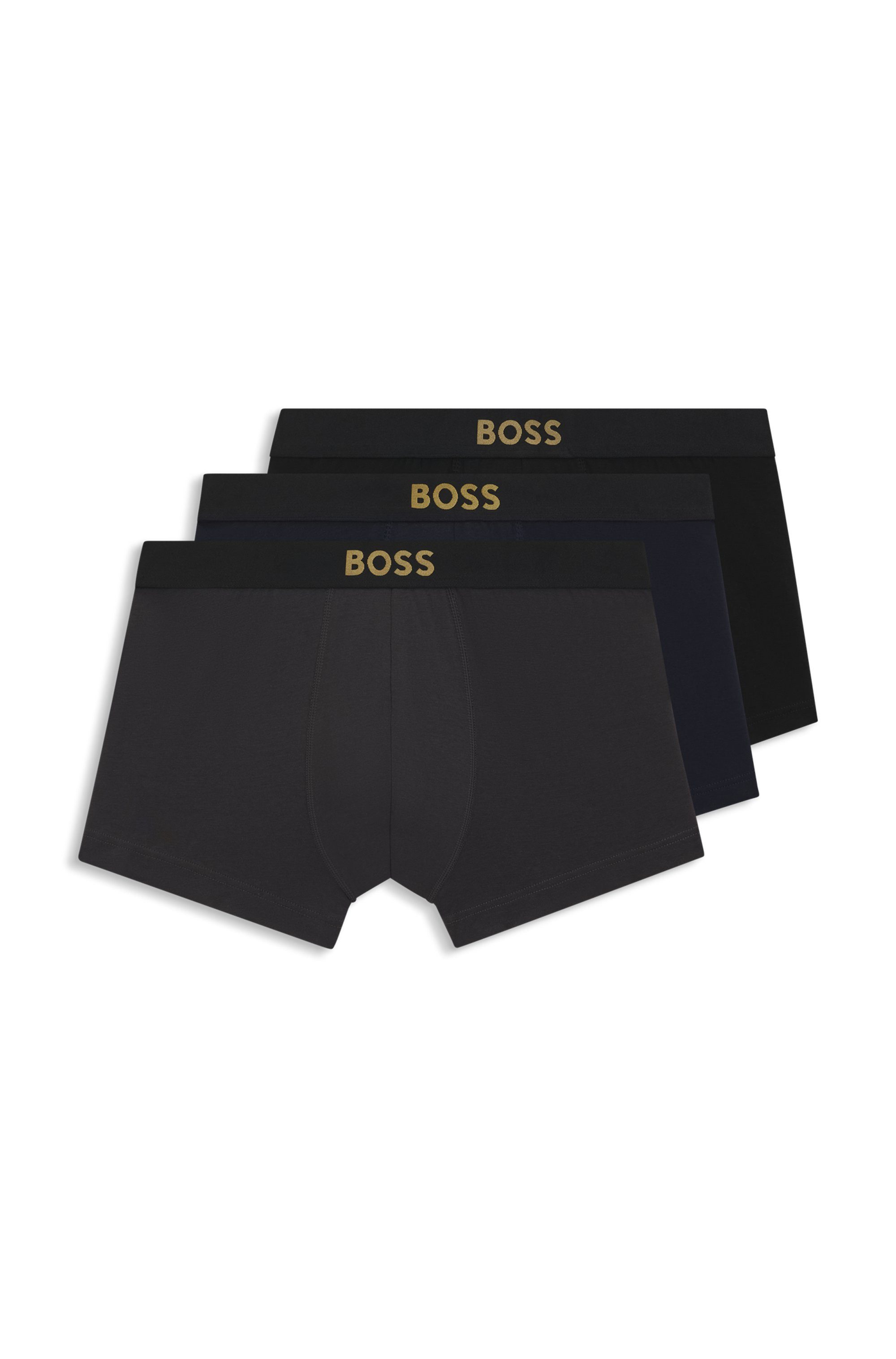 BOSS Trunk 3P Gold Logo (3-St) günstig online kaufen