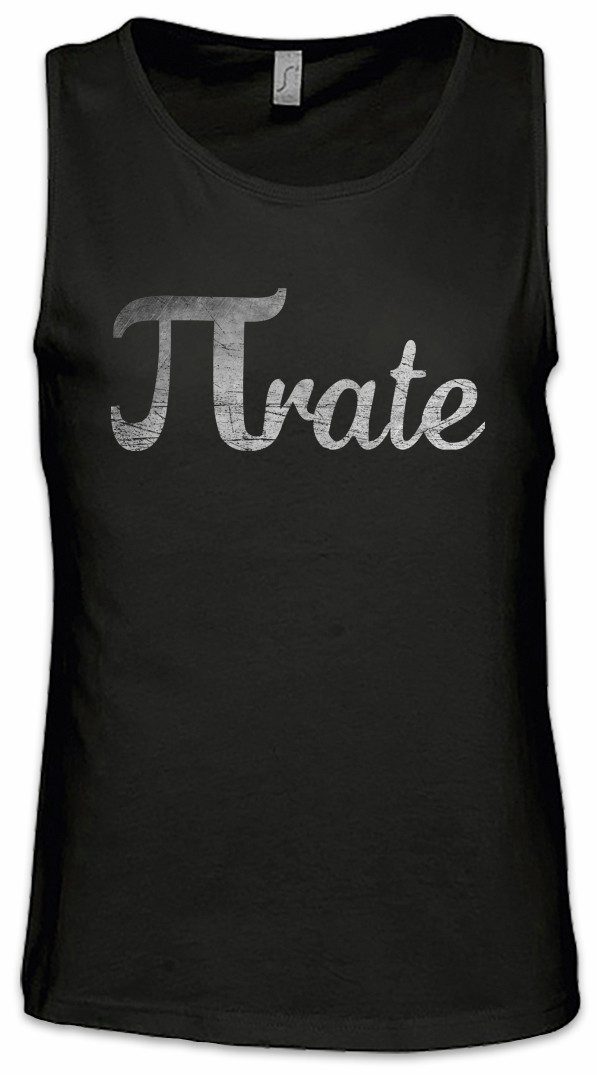 Tanktop Pirate Ärmelloses T-Shirt Pi Piraten Lehrer Teacher Professor Nerd