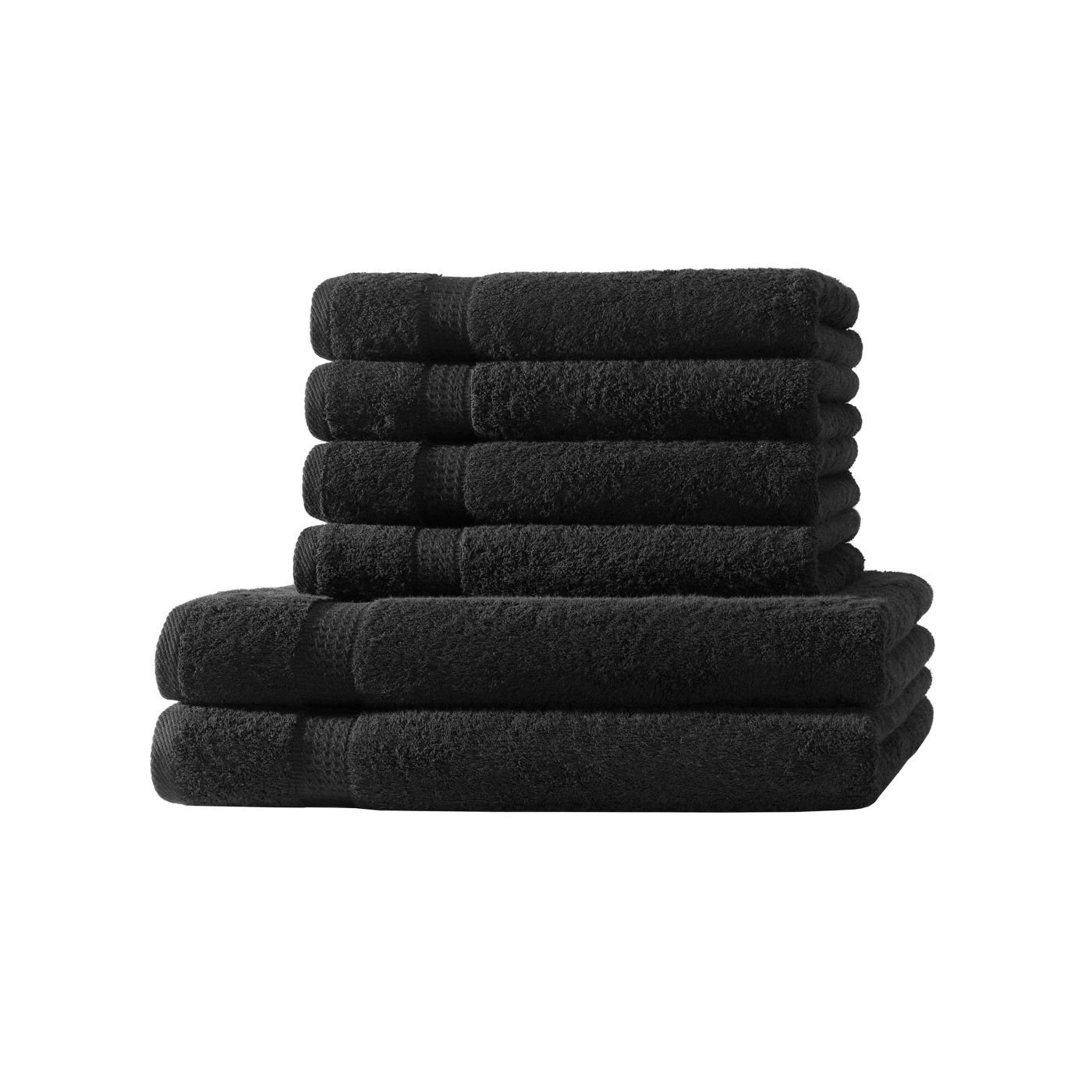 (1-St) Handtuchset, Bordüre Baumwolle, Frotteeware Uni mit 100% Baumwolle Handtuch Handtücher soma
