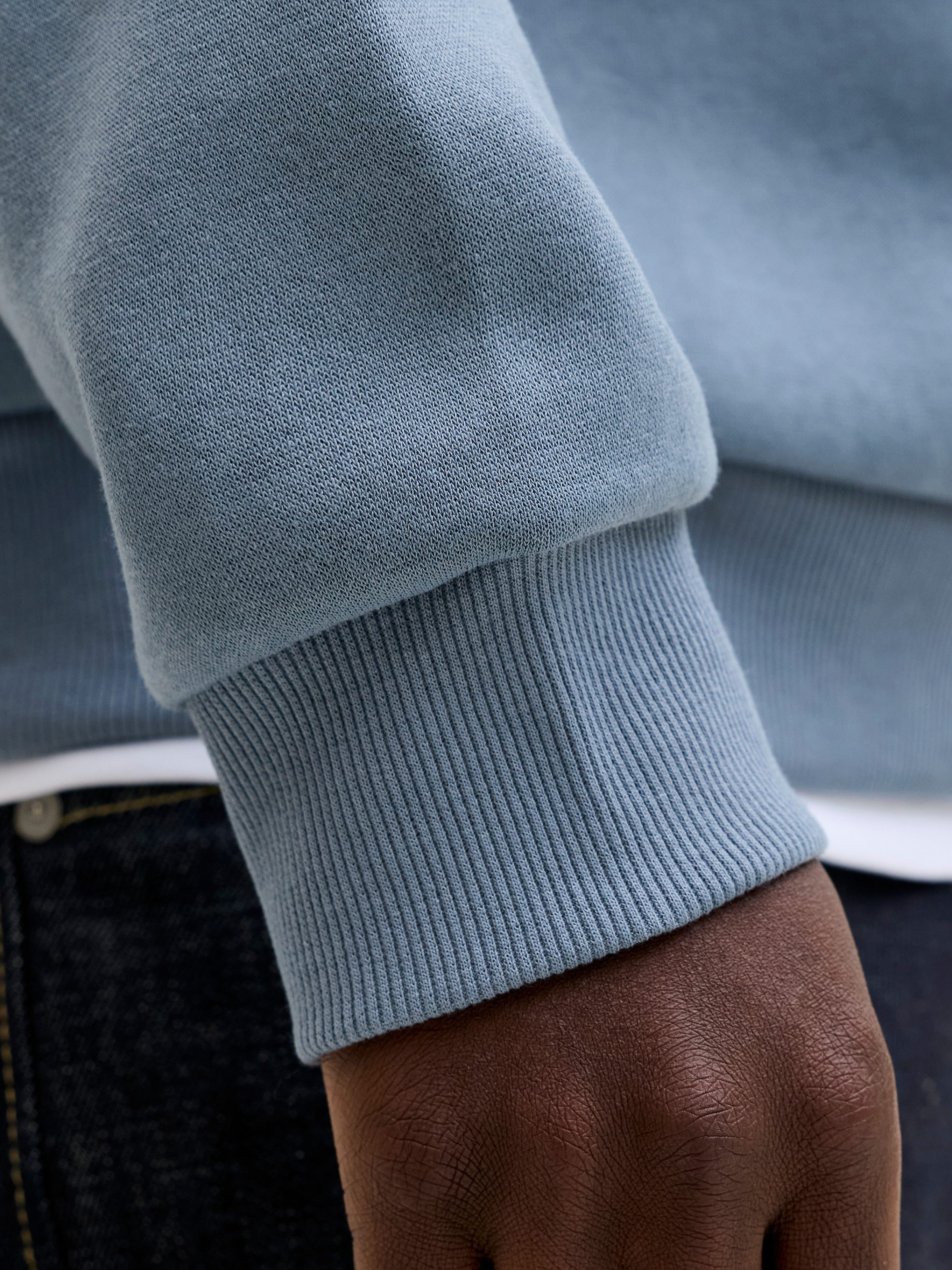 Jack & Jones PlusSize Sweatshirt JJEBRADLEY SWEAT CREW NOOS PLS mit Rippbündchen