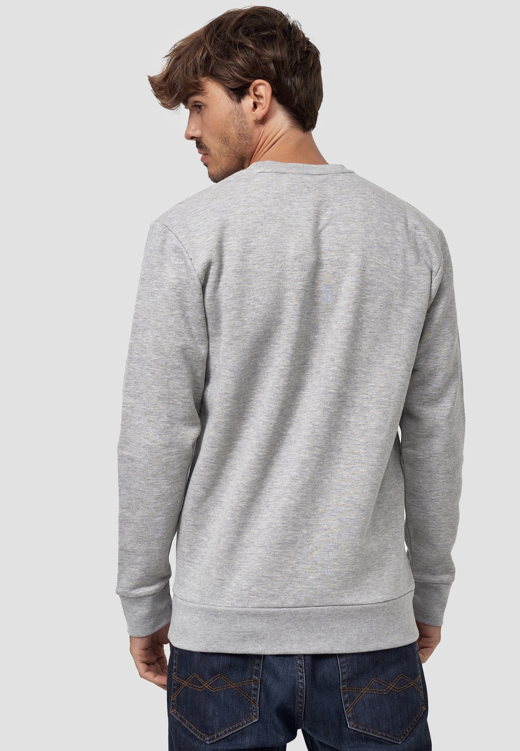 zertifizierte Feder Grey GOTS Bio-Baumwolle Sweatshirt MIKON