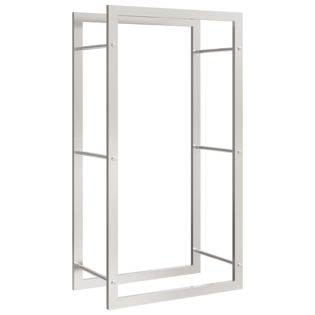 vidaXL Kaminholzregal Brennholzregal 50x28x94 cm Edelstahl, günstig online kaufen