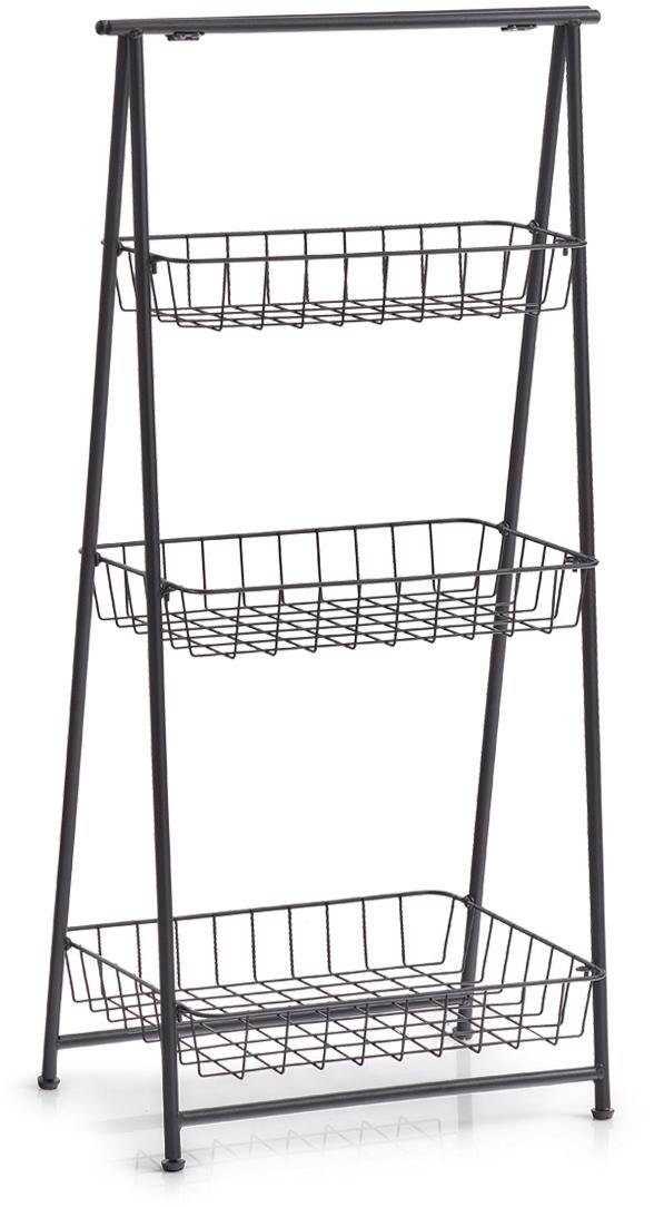 Zeller Present Standregal, 3-lagig, Aus schwarzem Metall online kaufen