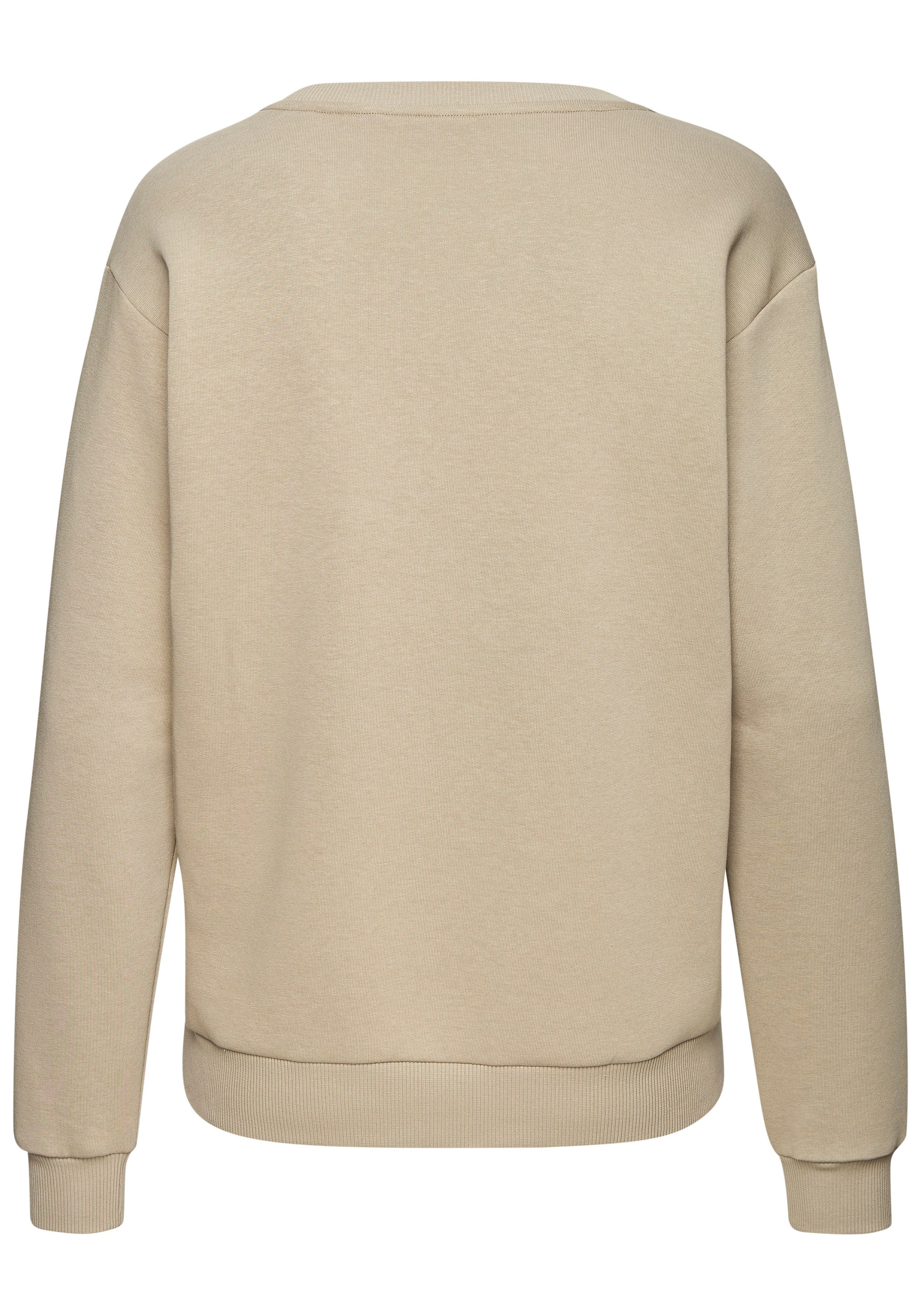 LASCANA Sweatshirt mit glänzenden Druckdetails, Loungewear – Bild 3 von 5