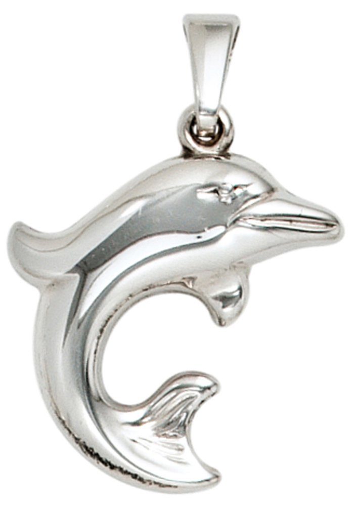 JOBO Kettenanhänger Anhänger Delfin, 925 Silber | Kettenanhänger