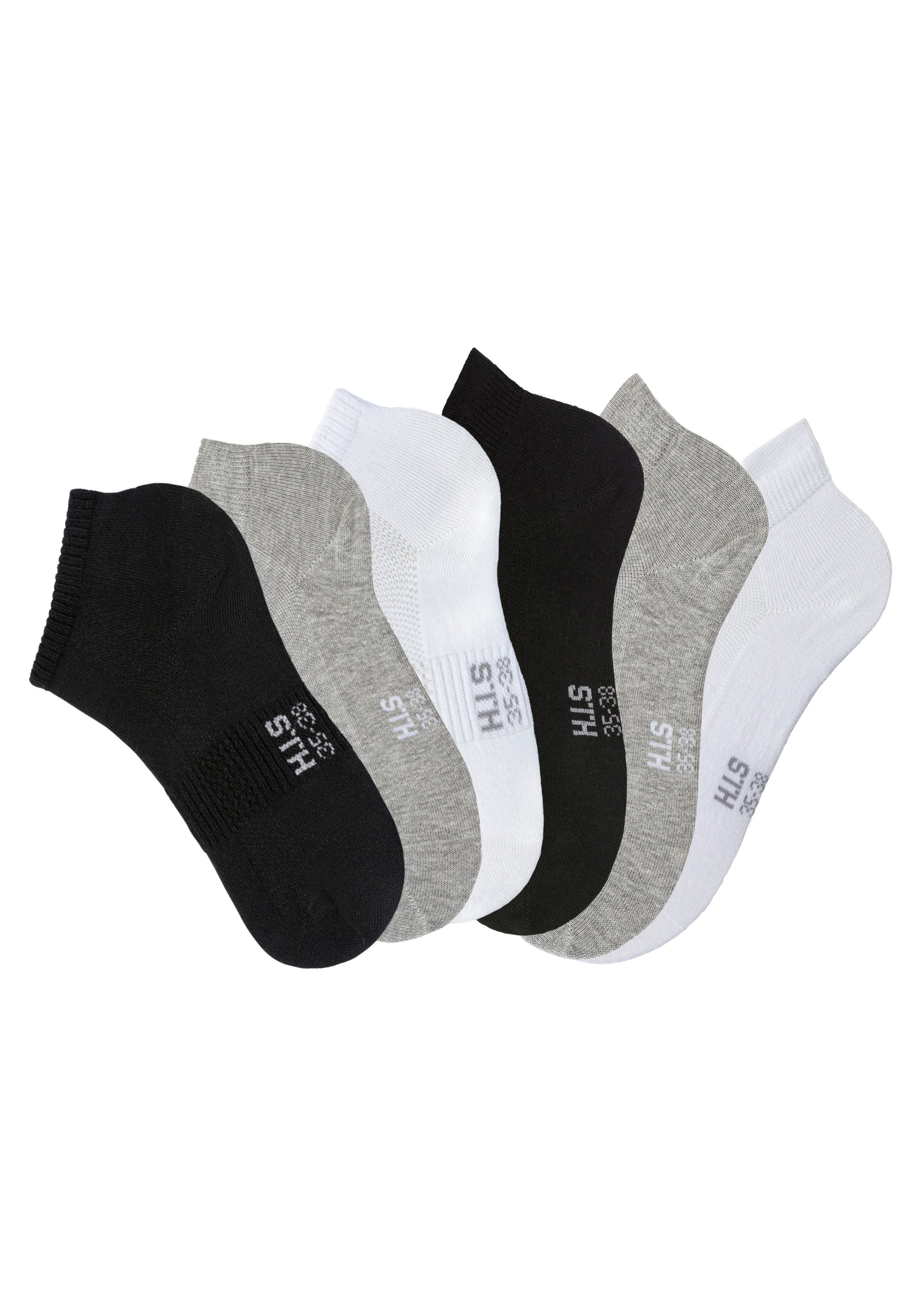 H.I.S Sportsocken (Packung, 6-Paar) Kurzsocken und Sneakersocken in einem P günstig online kaufen