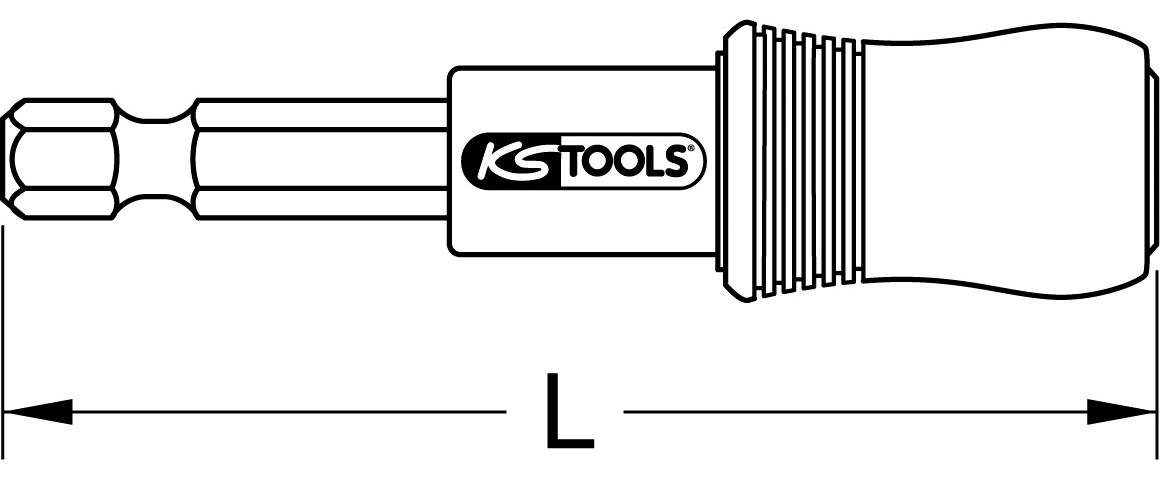 KS Schnellwechsel-Bithalter 2in1 Ratschenringschlüssel 1/4" Tools