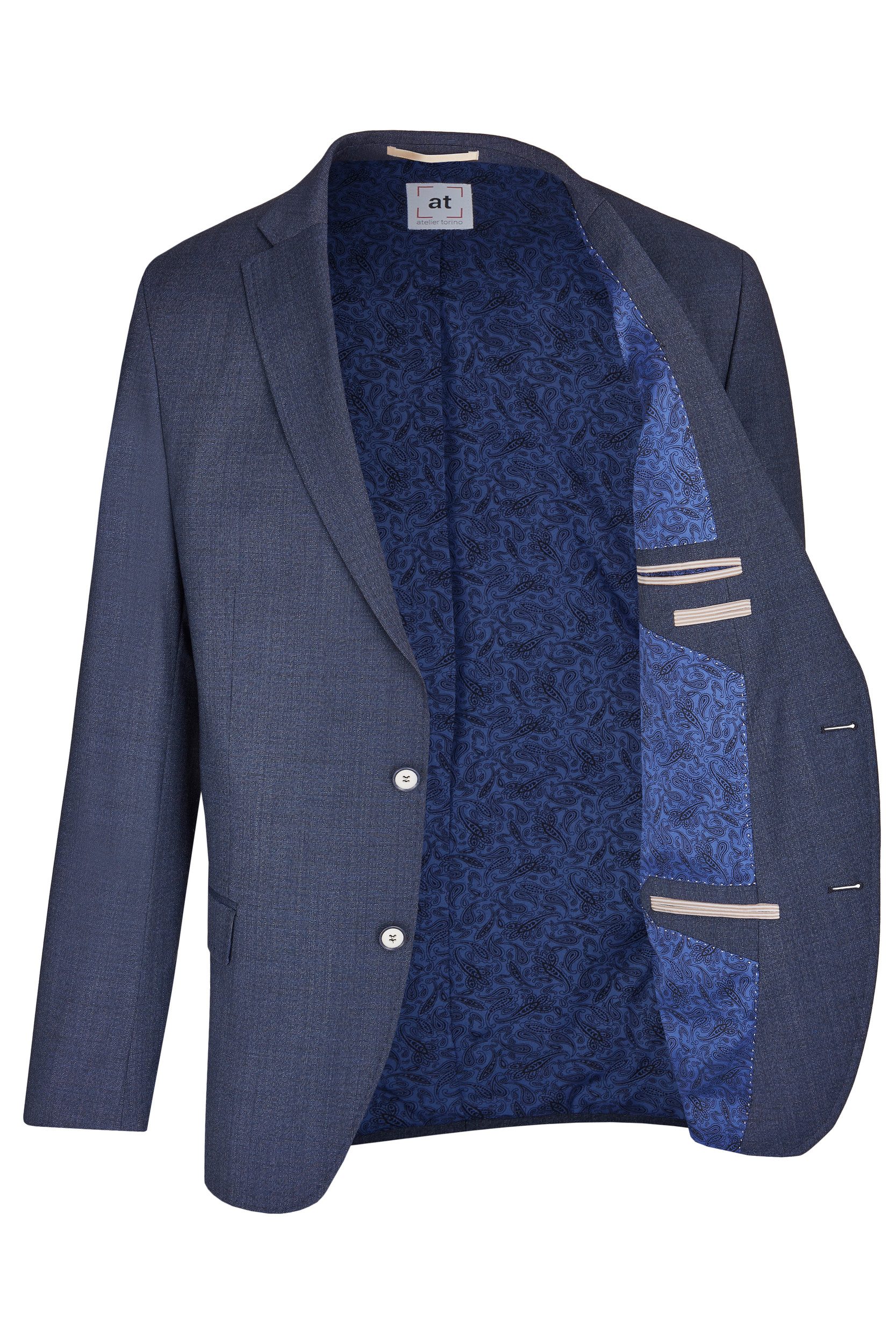 Atelier Torino Sakko Atelier-Torino MIX&MATCH Herren Sakko Modern-Fit Dunkelblau