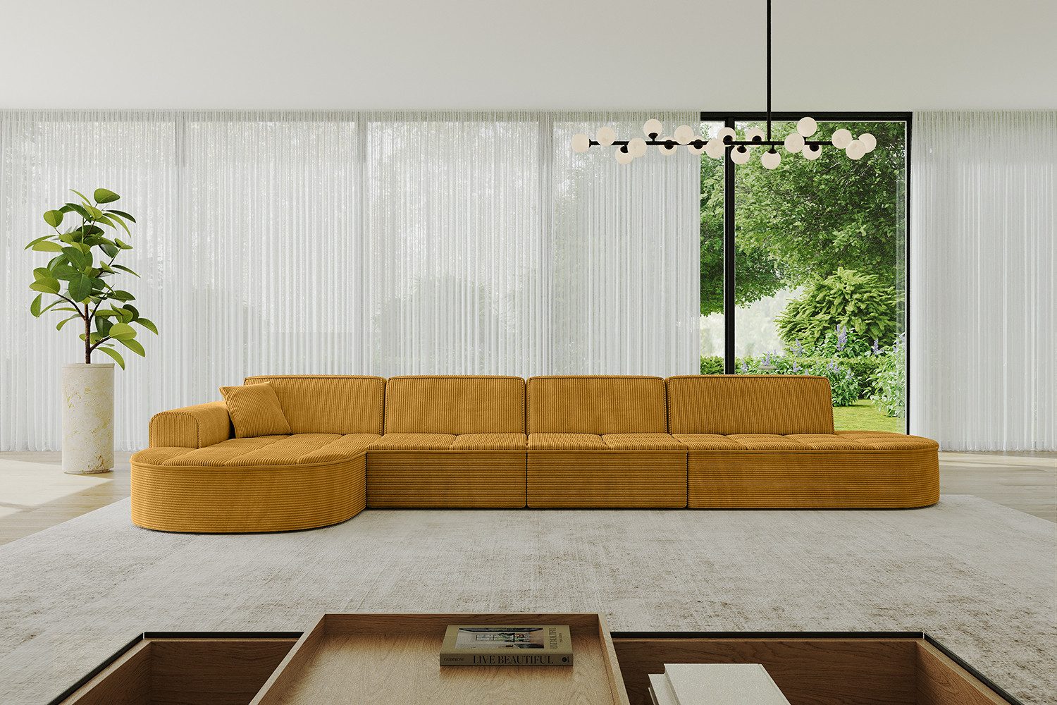 ALTDECOR Ecksofa TARO-L3, Sofa Praktische Bequeme Funktionsecke Couch L-Form Eckcouch, Corner Sofa L-Form Vielseitige Sofa Wohnlandschaft Wohnzimmer
