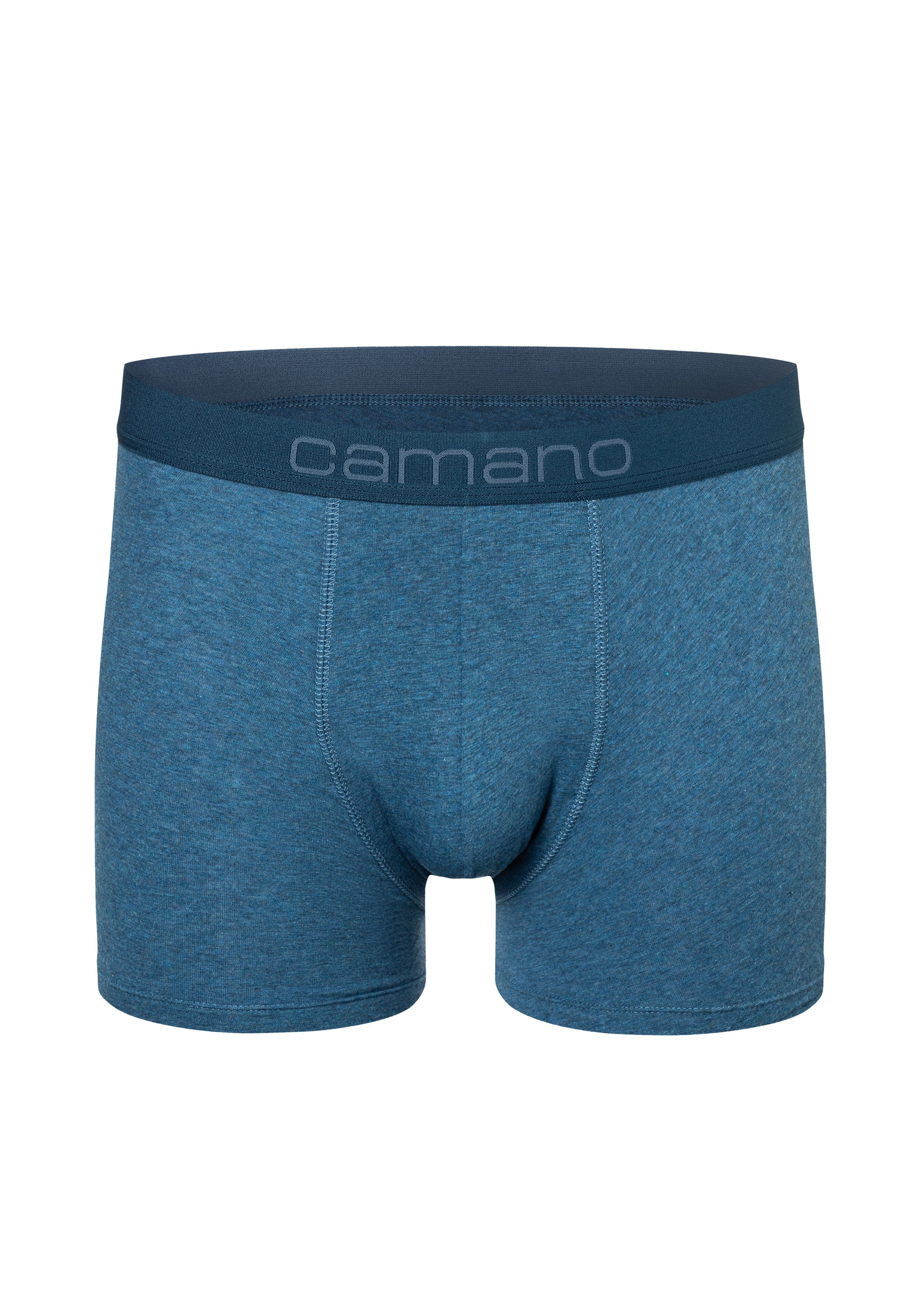 nachhaltigerer mit Camano (BCI) Boxershorts Comfort im Baumwolle (6-St) 6er-Pack blau praktischen