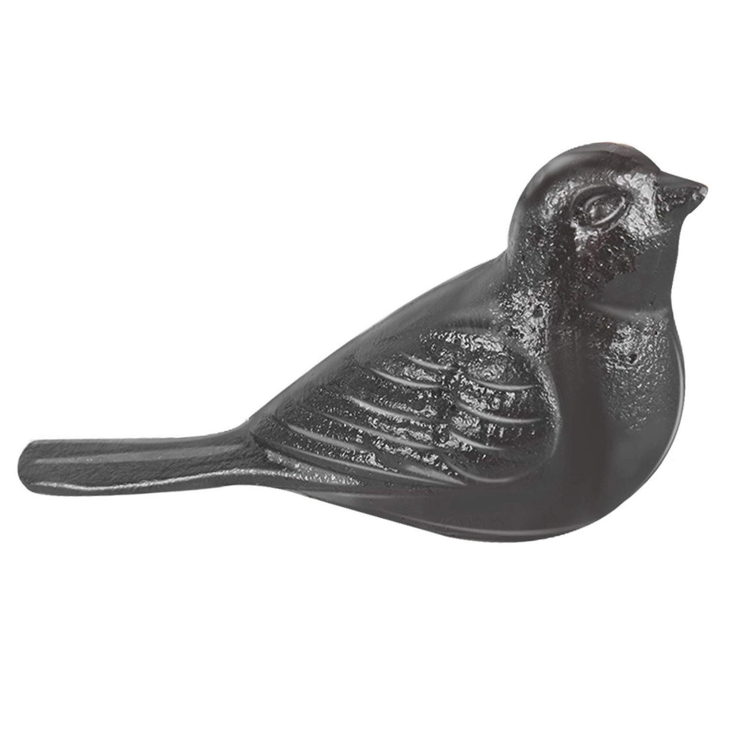LuxusKollektion Bodentürstopper Vogel Türstopper Gusseisen Schwarz (1 St)