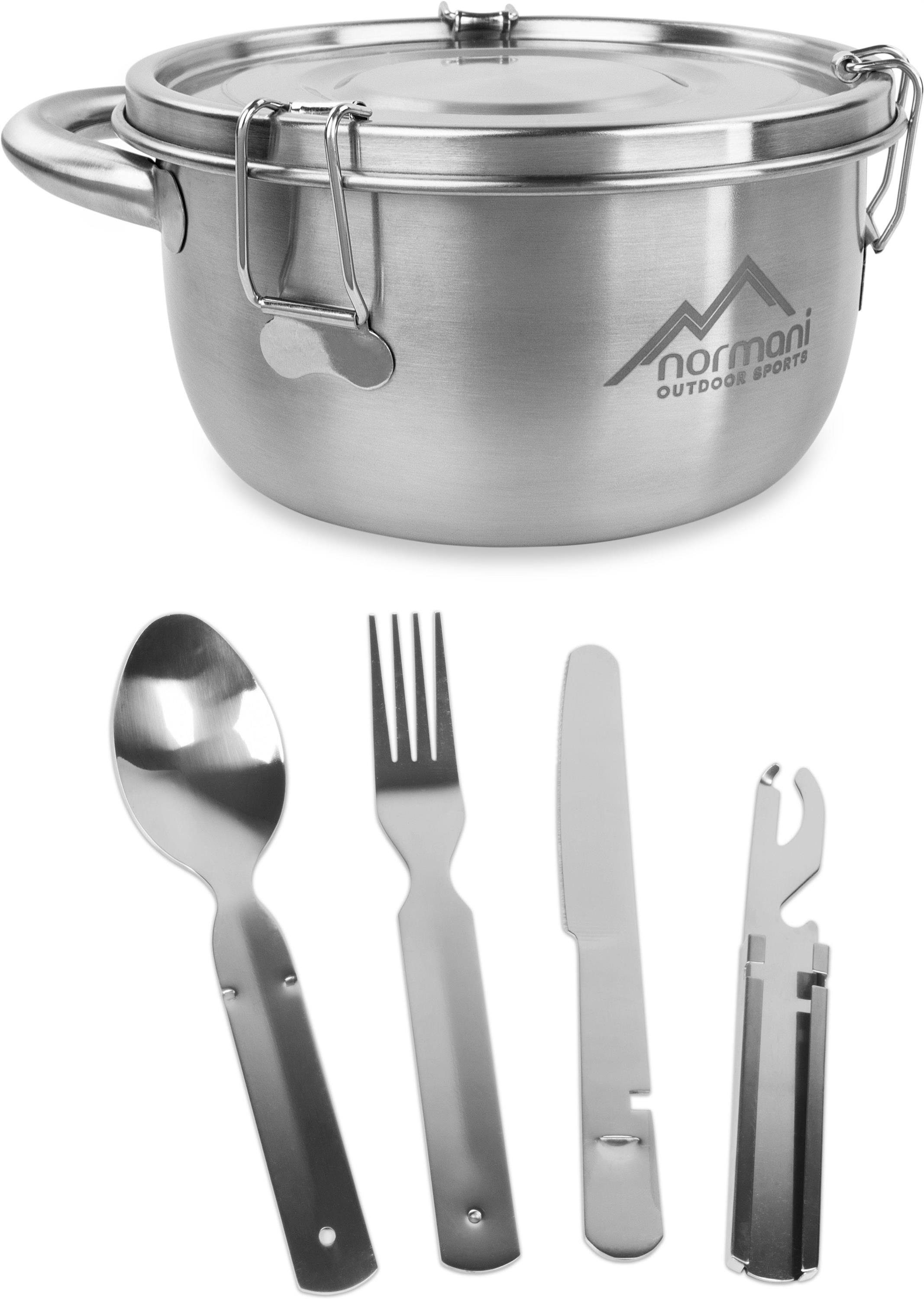 Geschirr-Set Camping Geschirrset Foodcontainer und Essbesteck