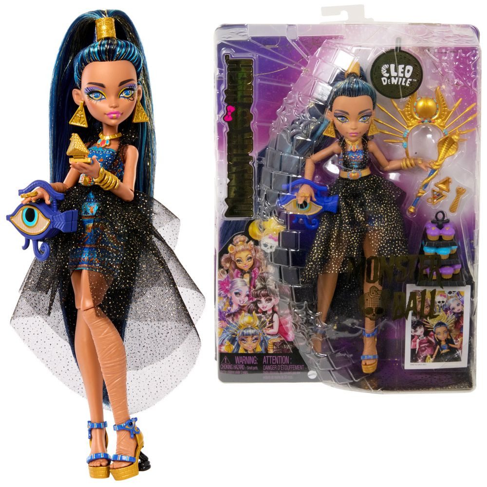 Anziehpuppe Puppe Cleo De Nile Monster High Monsterball HNF70 Spiel-Set