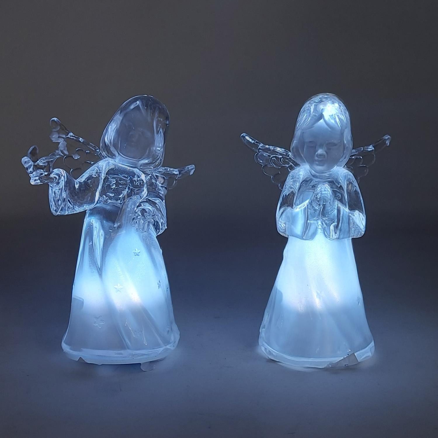 formano Engelfigur Winterzeit Acryl, Höhe: 10cm, Farbe: Transparent, Motiv: Engel