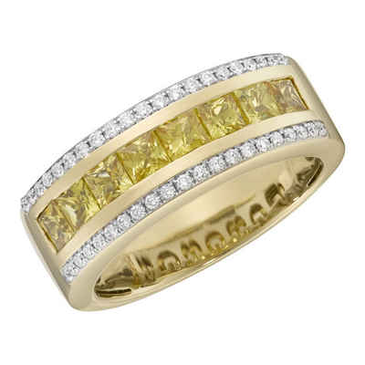 Creazione Bijoux Ring »750/- Gelbgold mit Saphir und Diamanten«