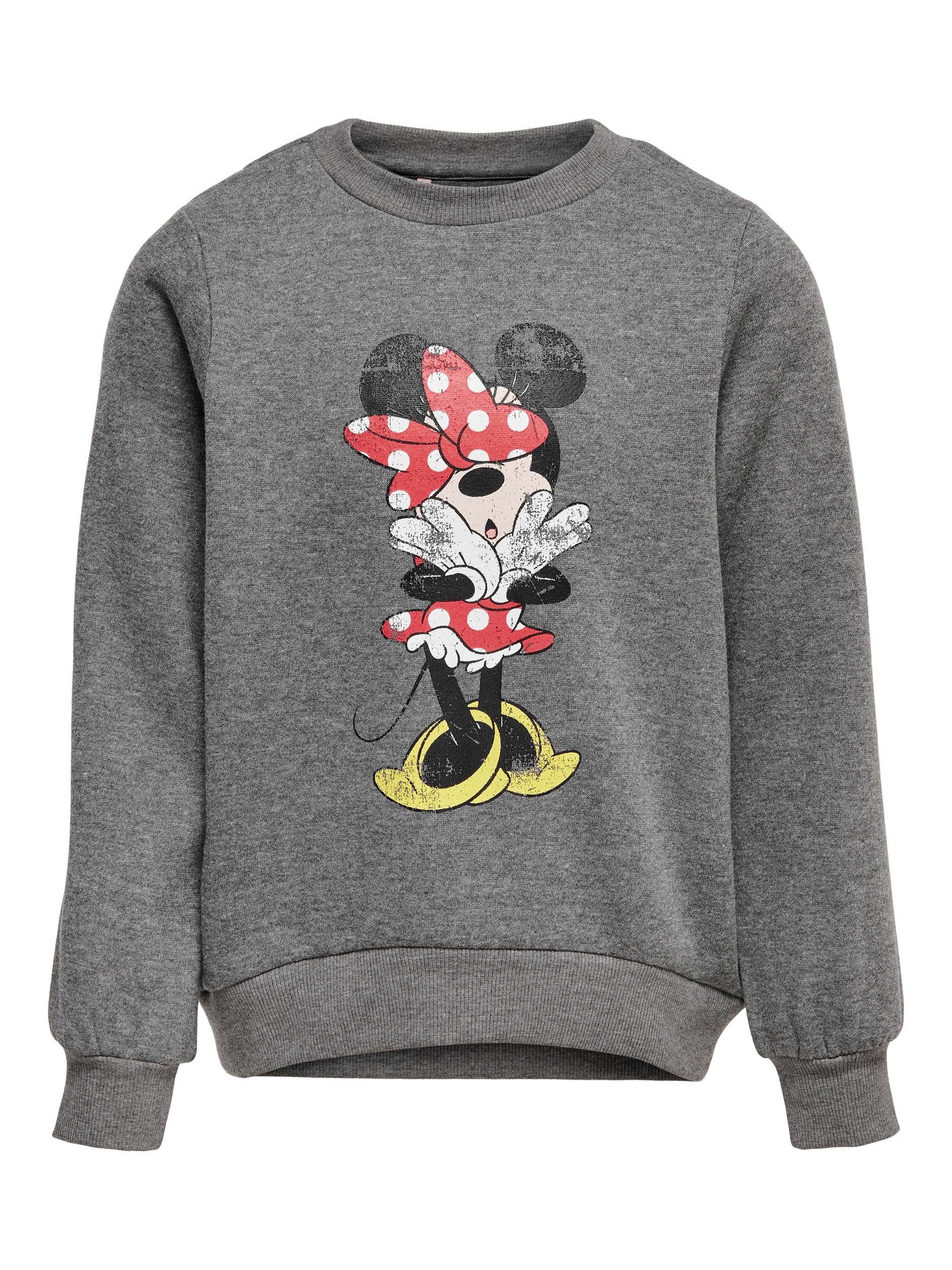 KIDS ONLY Rundhalspullover Kids Only Mädchen Sweatshirt mit "Disney" Print (1-tlg) mit lizensiertem Print, sportlicher Schnitt, mit Frontprint