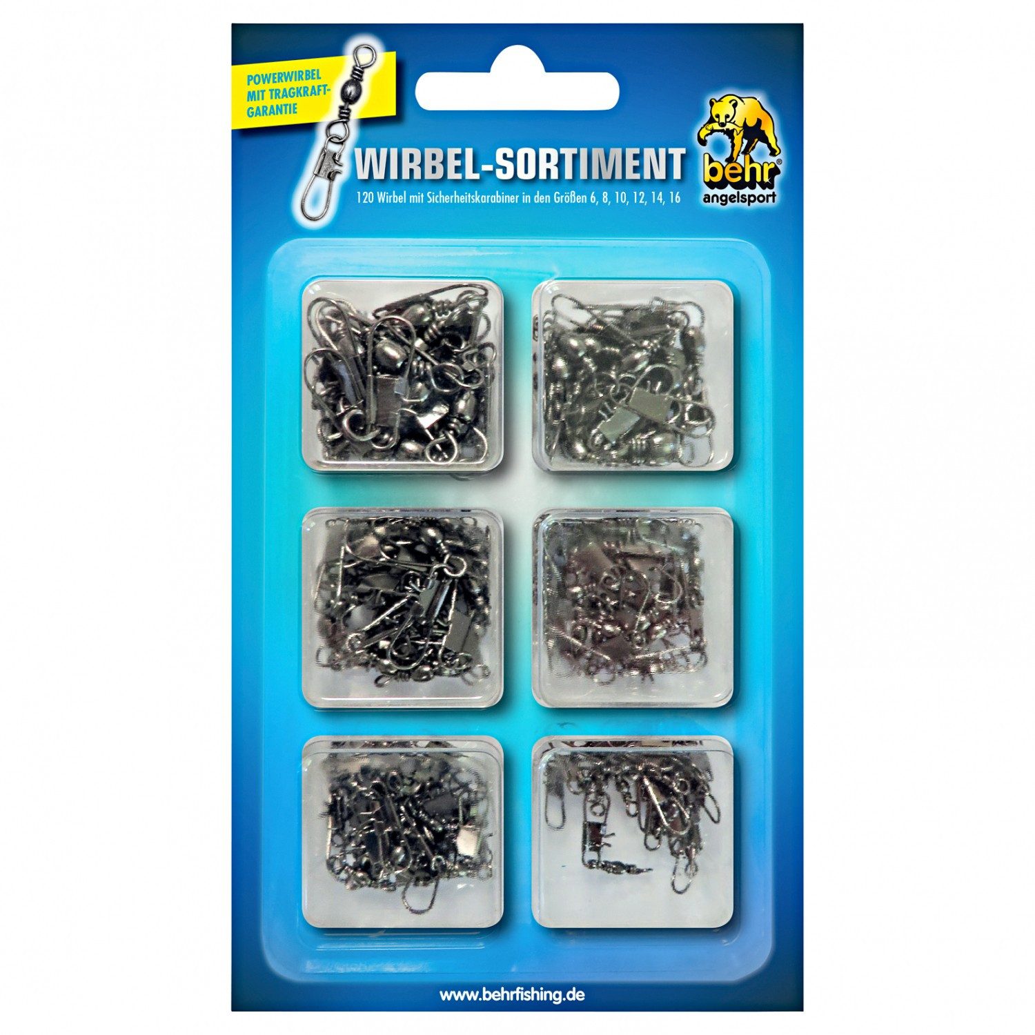 Angelwirbel Tönnchenwirbel Wirbel Sortiment 2 Set je 20 Stück 6, 8, 10, 12, 14, 16
