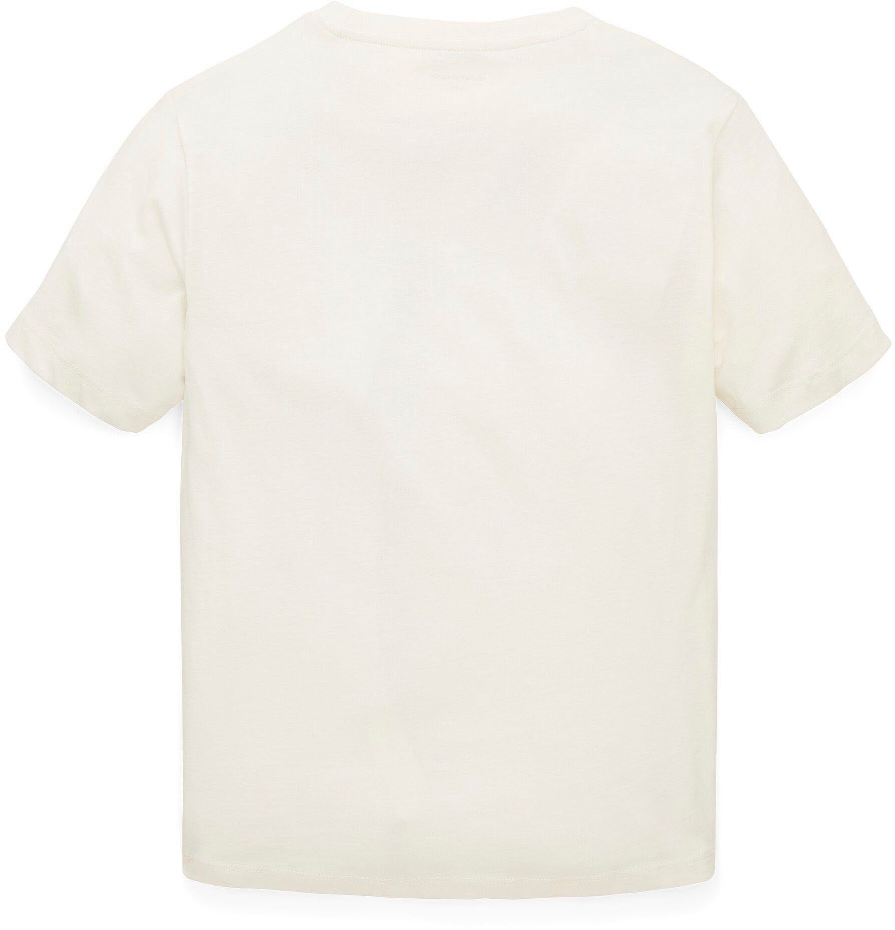 white T-Shirt wool TOM TAILOR