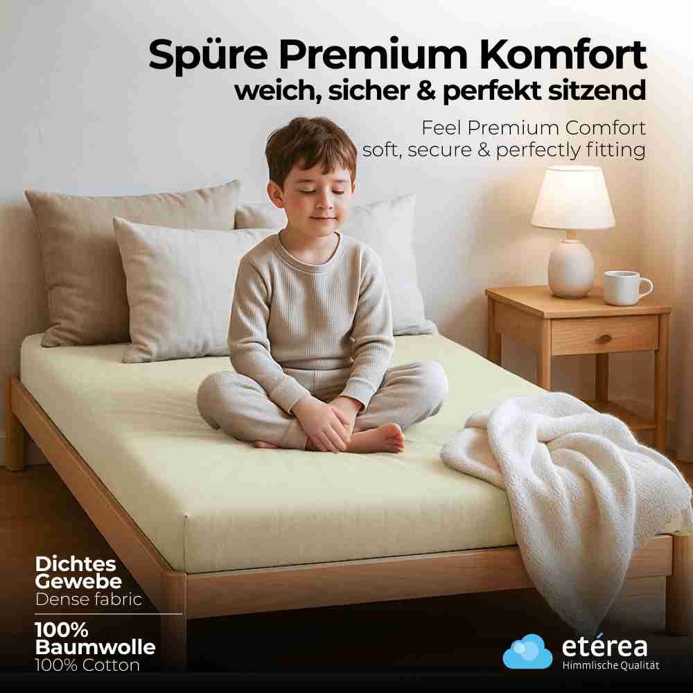 etérea Himmlische Qualität Spannbettlaken etérea Comfort Jersey Spannbettlaken, Jersey, Gummizug: rundum, (1 Stück)