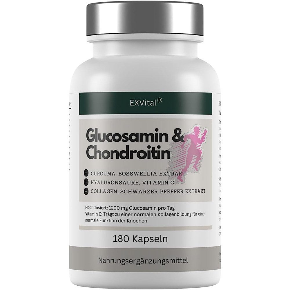 Glucosamin Chondroitin, 180 Kapseln Komplex Kapseln, 180 er 180 St., 177 g