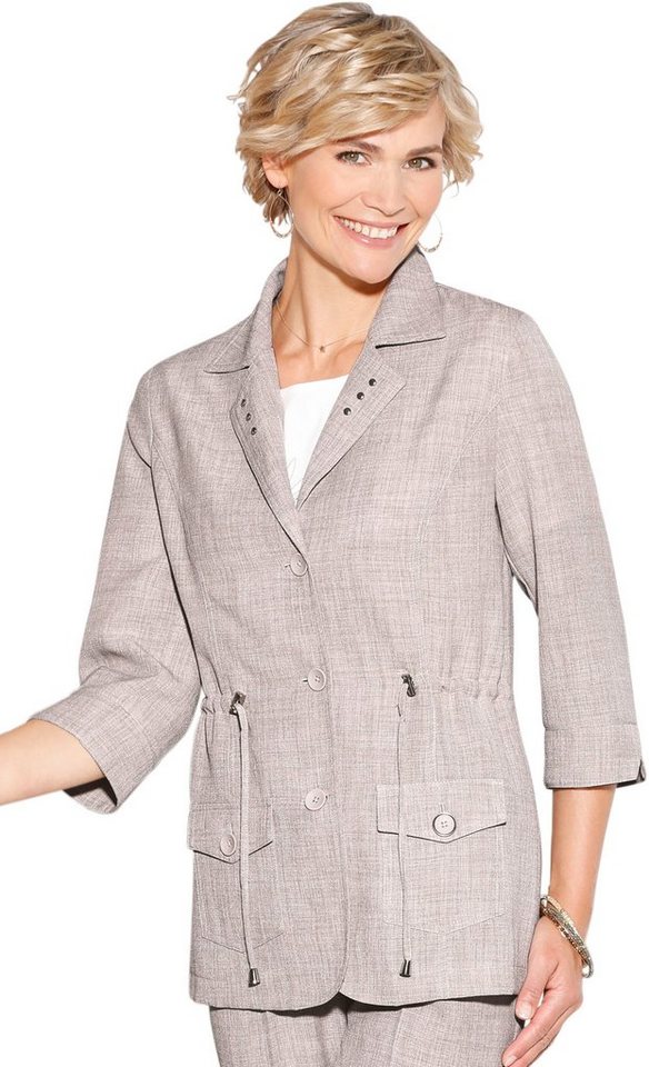 Classic Basics Blusenblazer mit Nietenverzierung Classic Basics Blusenblazer mit Nietenverzierung