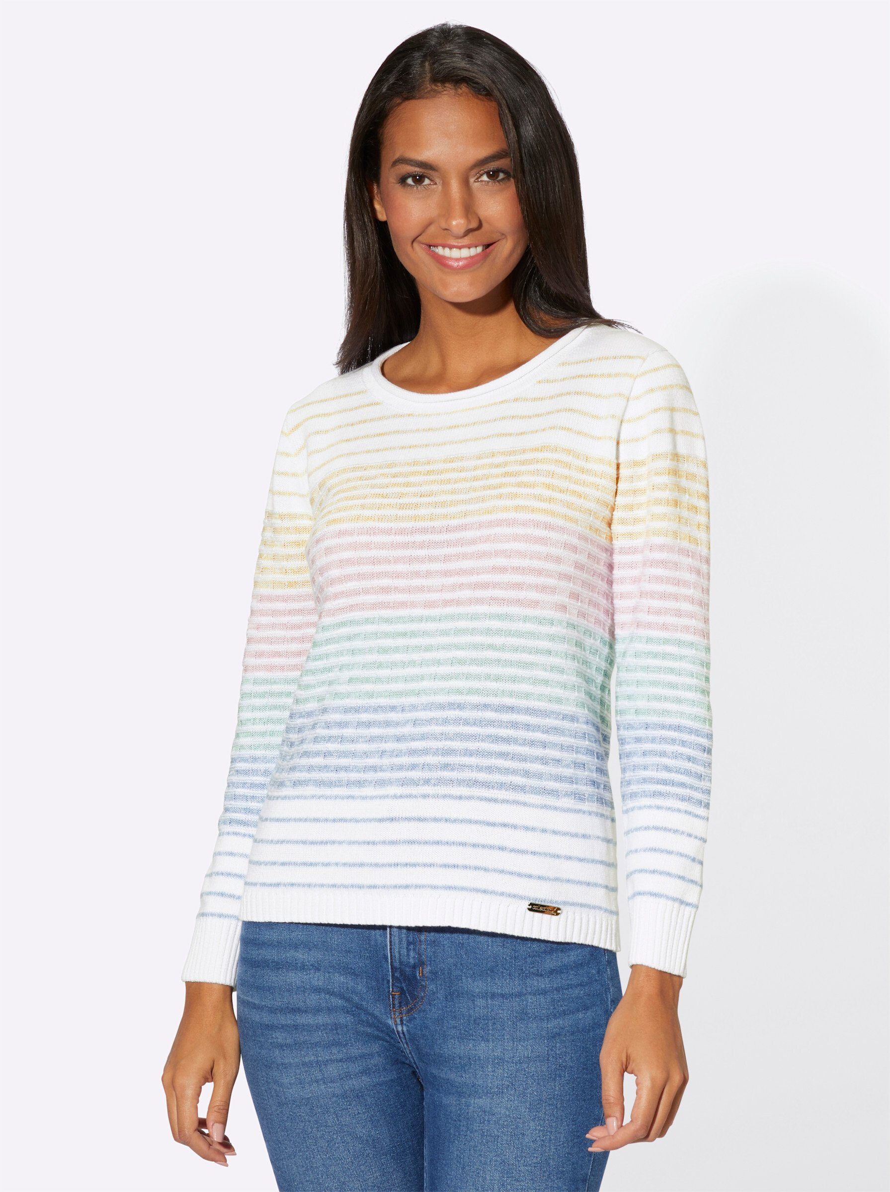 Strickpullover Streifenpullover