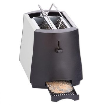Cloer Toaster 3410, 2 kurze Schlitze, für 2 Scheiben, 825 W, Optimales Röstergebnis durch Sensorelektronik