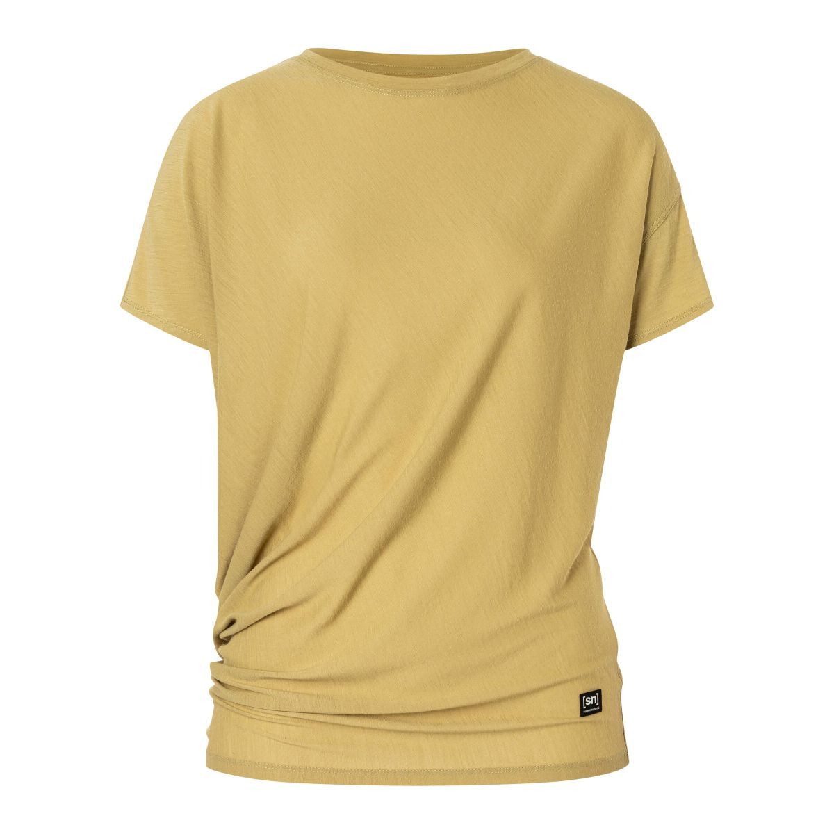 SUPER.NATURAL Kurzarmshirt W Yoga Loose Tee Leichtes, atmungsaktives Merino T-Shirt für Sport und Alltag mit