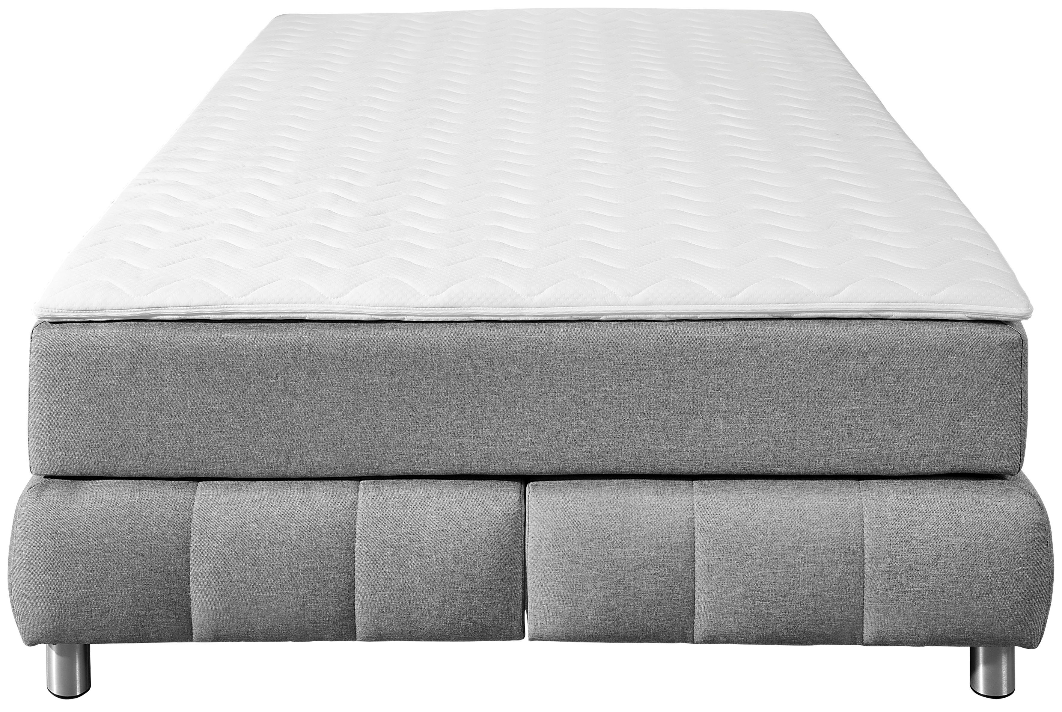 Home affaire Boxspringbett Salo, Ohne Kopfteil, inkl. Topper, auch in Überlänge 220 cm