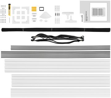 SCHELLENBERG Insektenschutz-Tür für Balkontür und Terrassentür, Fliegengitter mit Rahmen, 100 x 210 cm, weiß, 70052