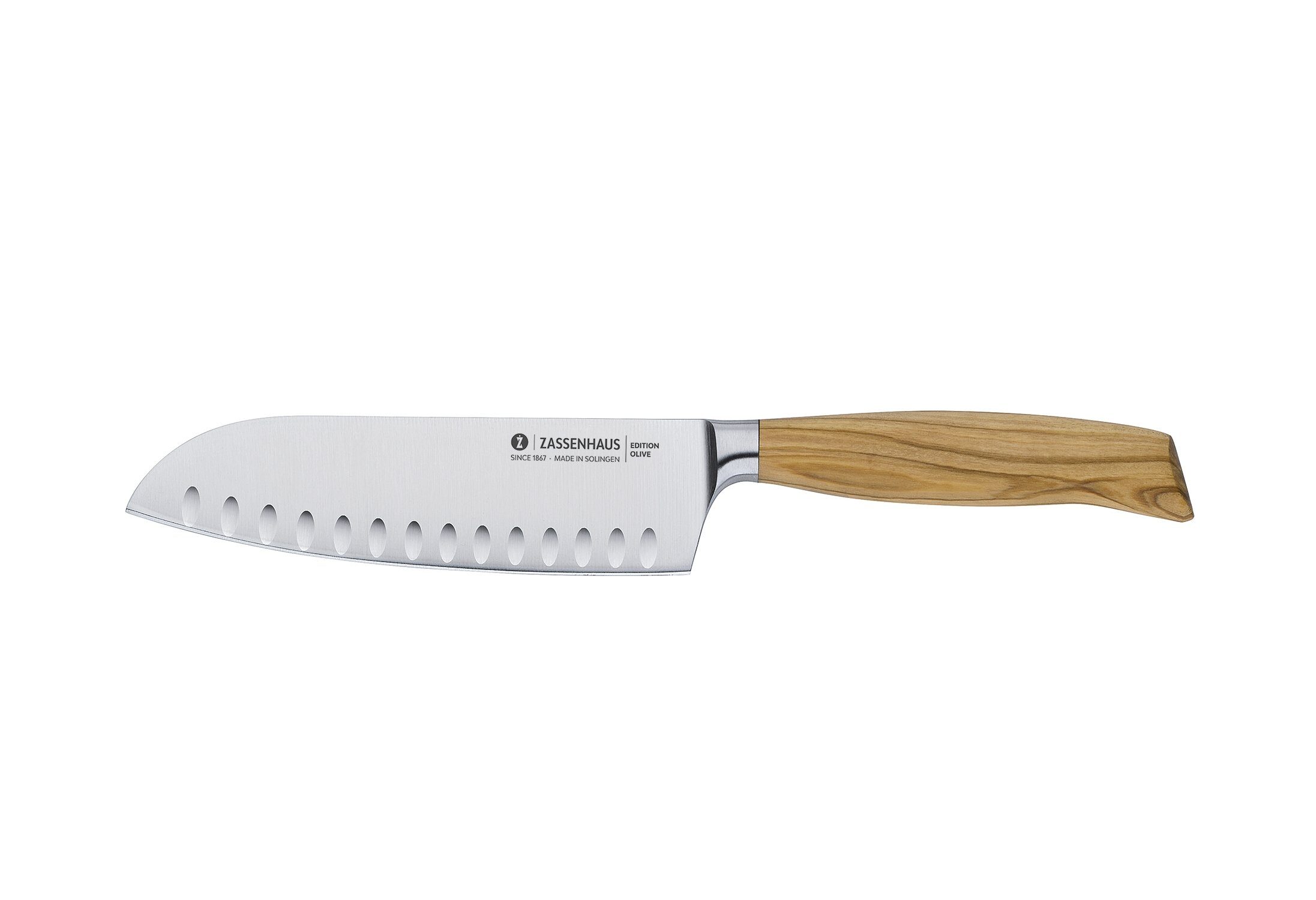 ZASSENHAUS Messerblock Küchenmesser Kochmesser Santokumesser 16cm Zassenhaus EDITION OLIVE