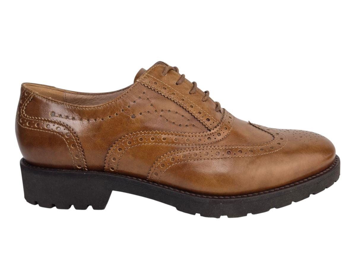 Nero Giardini cuoio gelocht Schnürschuh