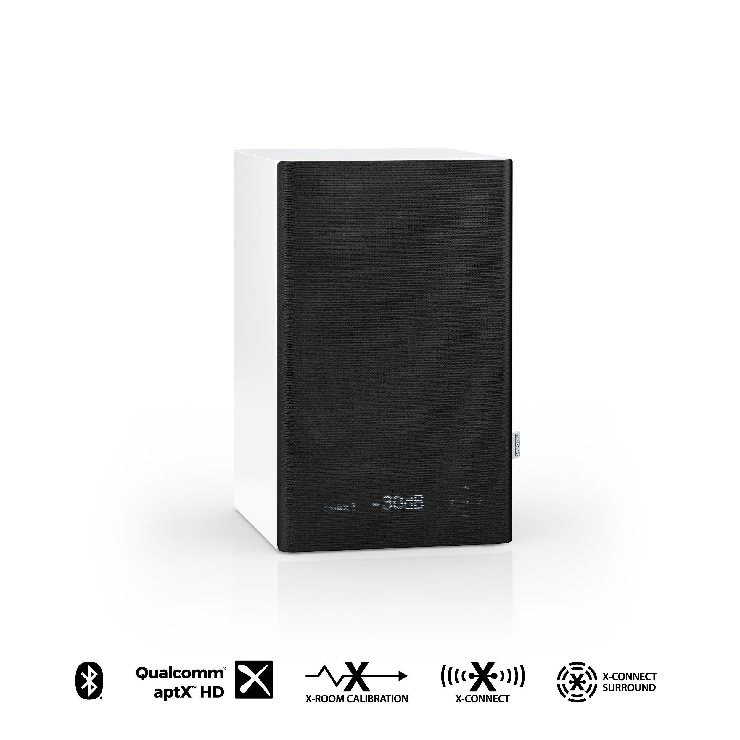 Nubert nuPro XS-3000 RC Regal-Lautsprecher (Bluetooth, SBC, AAC, aptXTM HD, aptXTM Low Latency, X-Connect, X-Connect Surround, 300 W, Aktivlautsprecher, 2-Wege, 300 W Dauerleistung, X-Room Calibration)