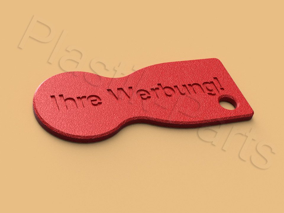 Plastik Parts Schlüsselanhänger mit Gravur Einkaufswagenchip eigenes Design Einkaufswagenlöser Einkaufschip (100-tlg)