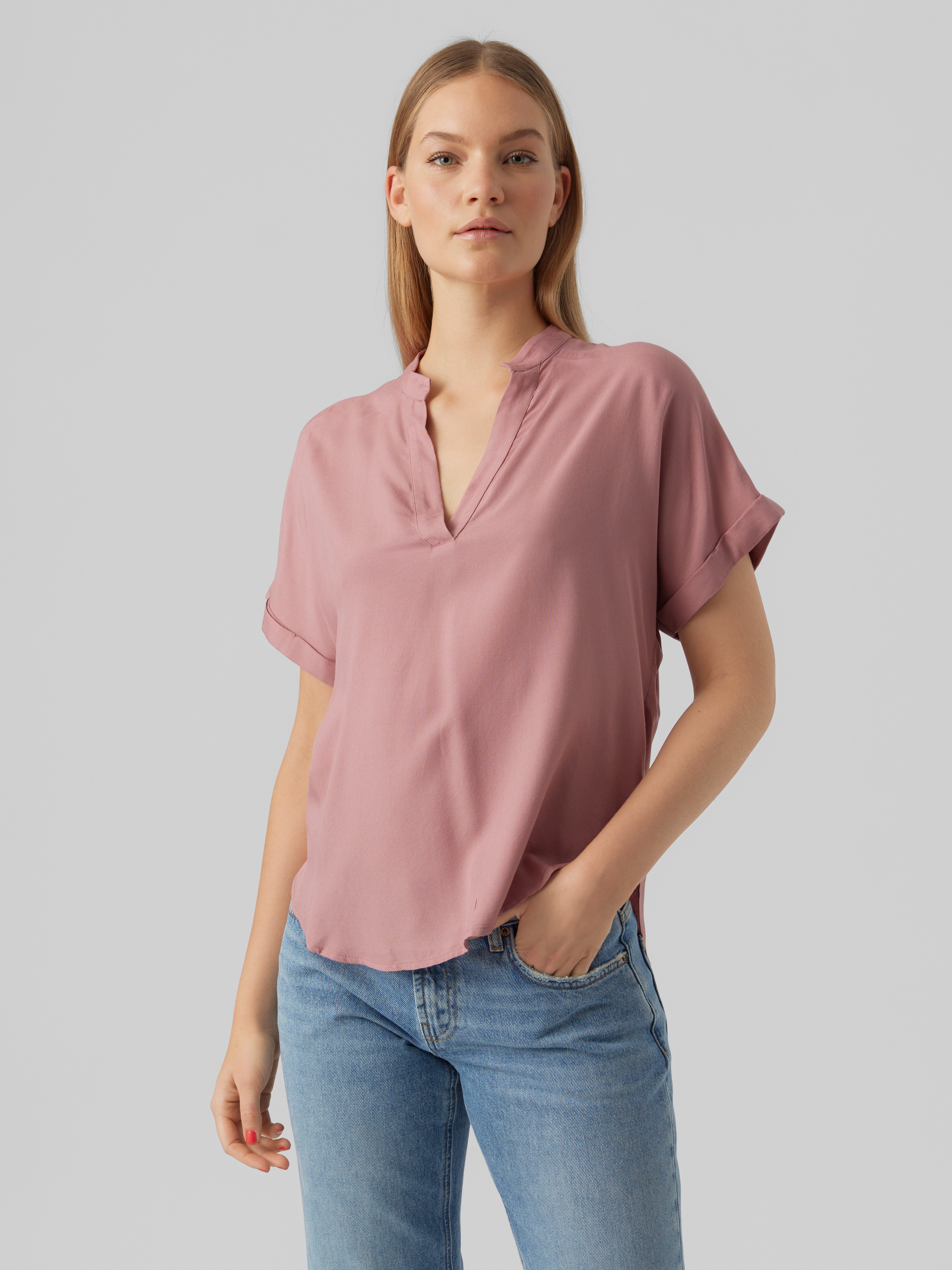 Vero Moda Shirtbluse VMBEAUTY SS TOP GA NOOS Viskose, regular fit