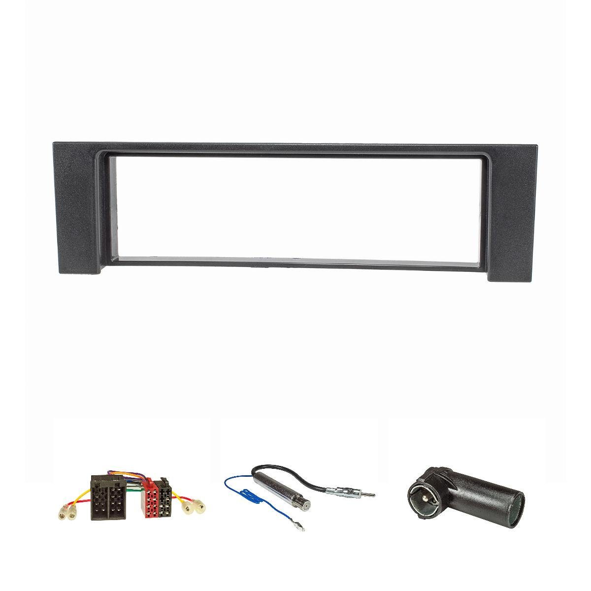 Cache Radio Tomzz Pour Audi A4 B6 (8E/8H) 2000-2006 - Noir, Compatible Radio 1-DIN - 7