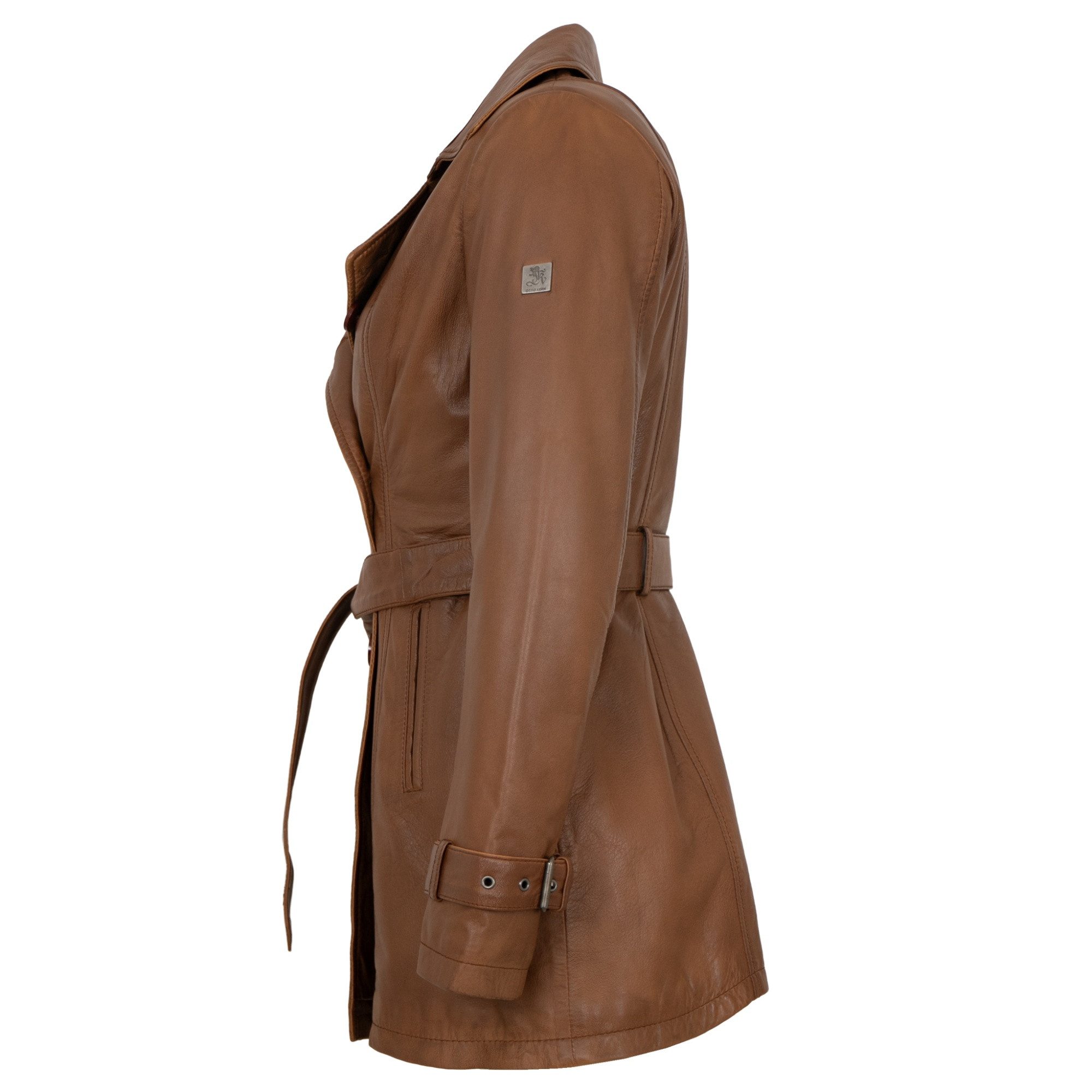 Otto Kern Lederjacke OK-009 OTTO KERN - Damen Ledermantel Trenchcoat Lammna günstig online kaufen