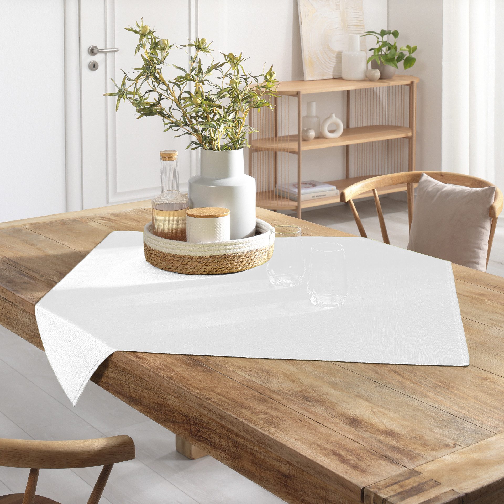 Delindo Lifestyle Tischdecke WIEN HOME abwaschbar (1-tlg), Leinenstruktur m günstig online kaufen