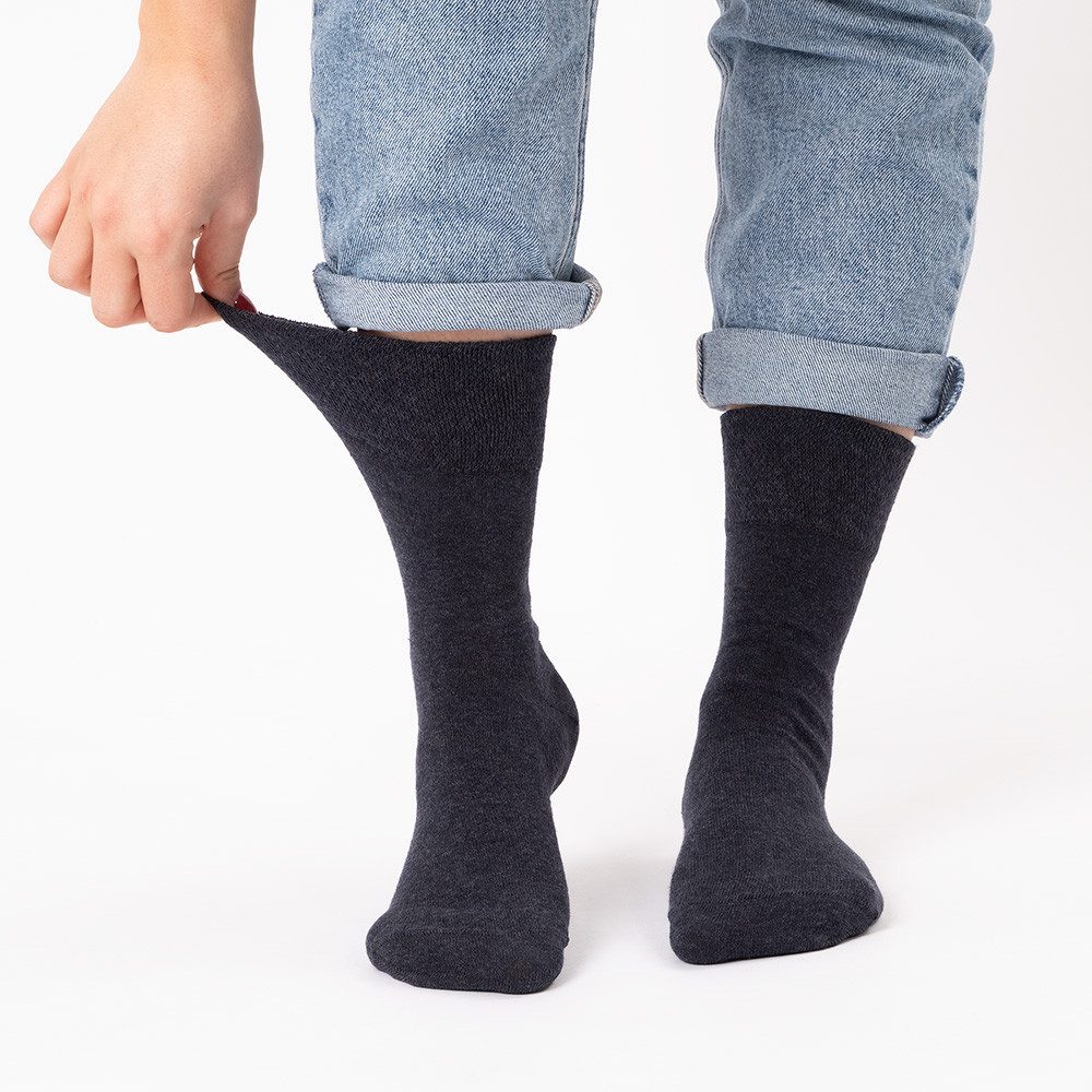 OCCULTO Basicsocken Herren Diabetikersocken 10er Pack (Modell: Goetz) (10-Paar)