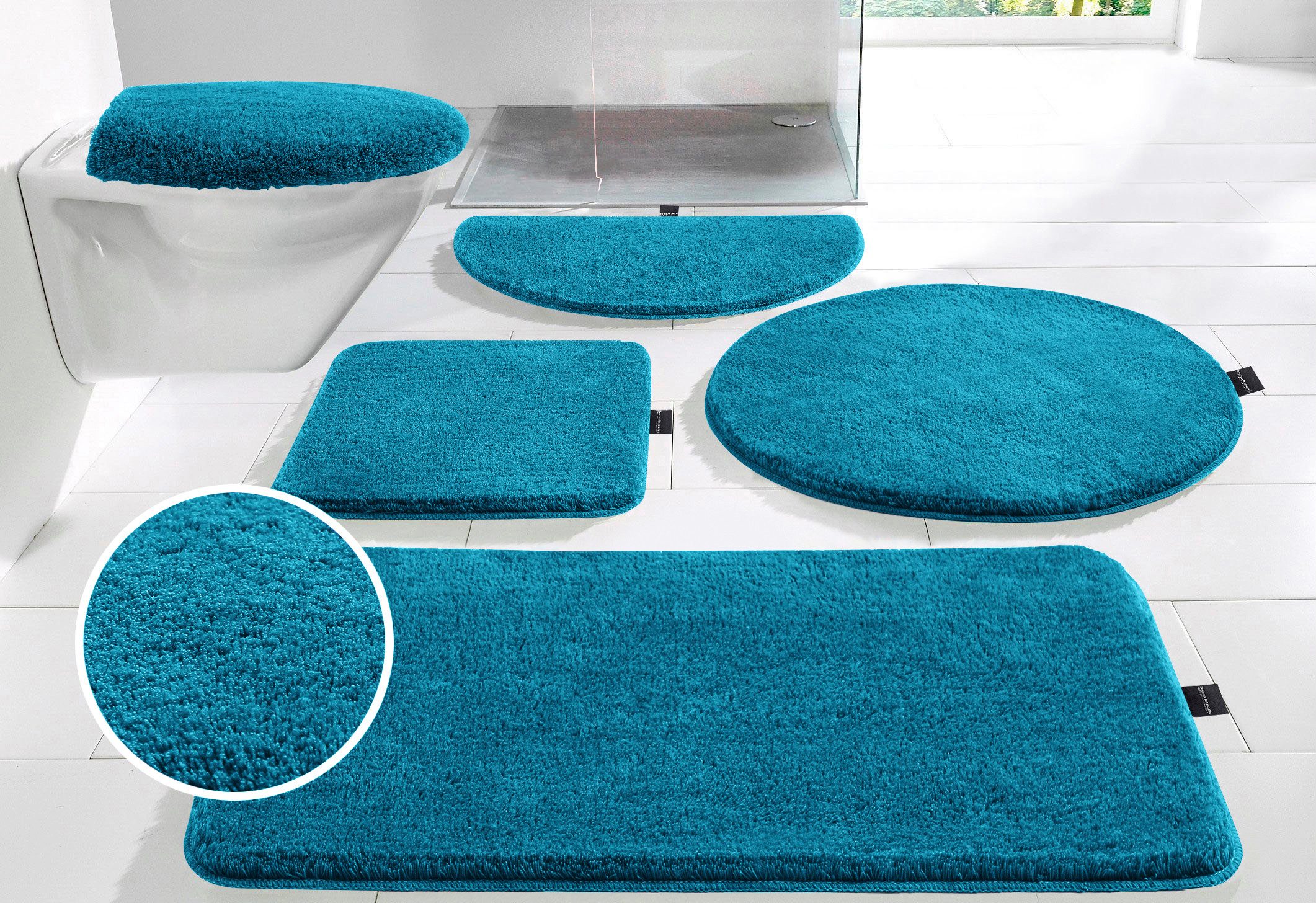 Badematte Lana, Badvorleger, Badezimmer Teppich