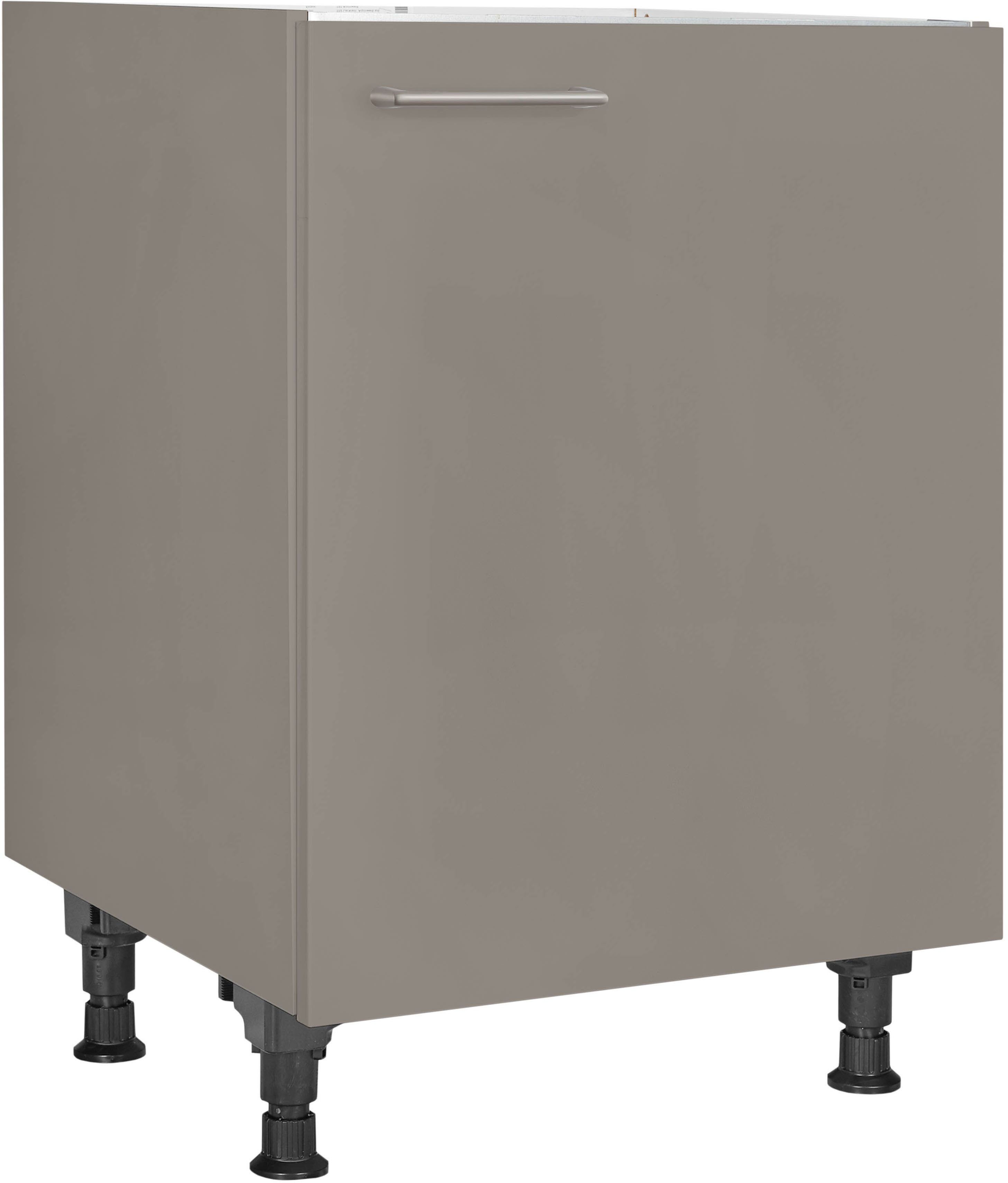 nobilia® Spülenschrank "Laser", Ausrichtung wählbar, vormontiert, in den Breiten 45 und 60 cm, mit höhenverstellbaren Sockelfüßen