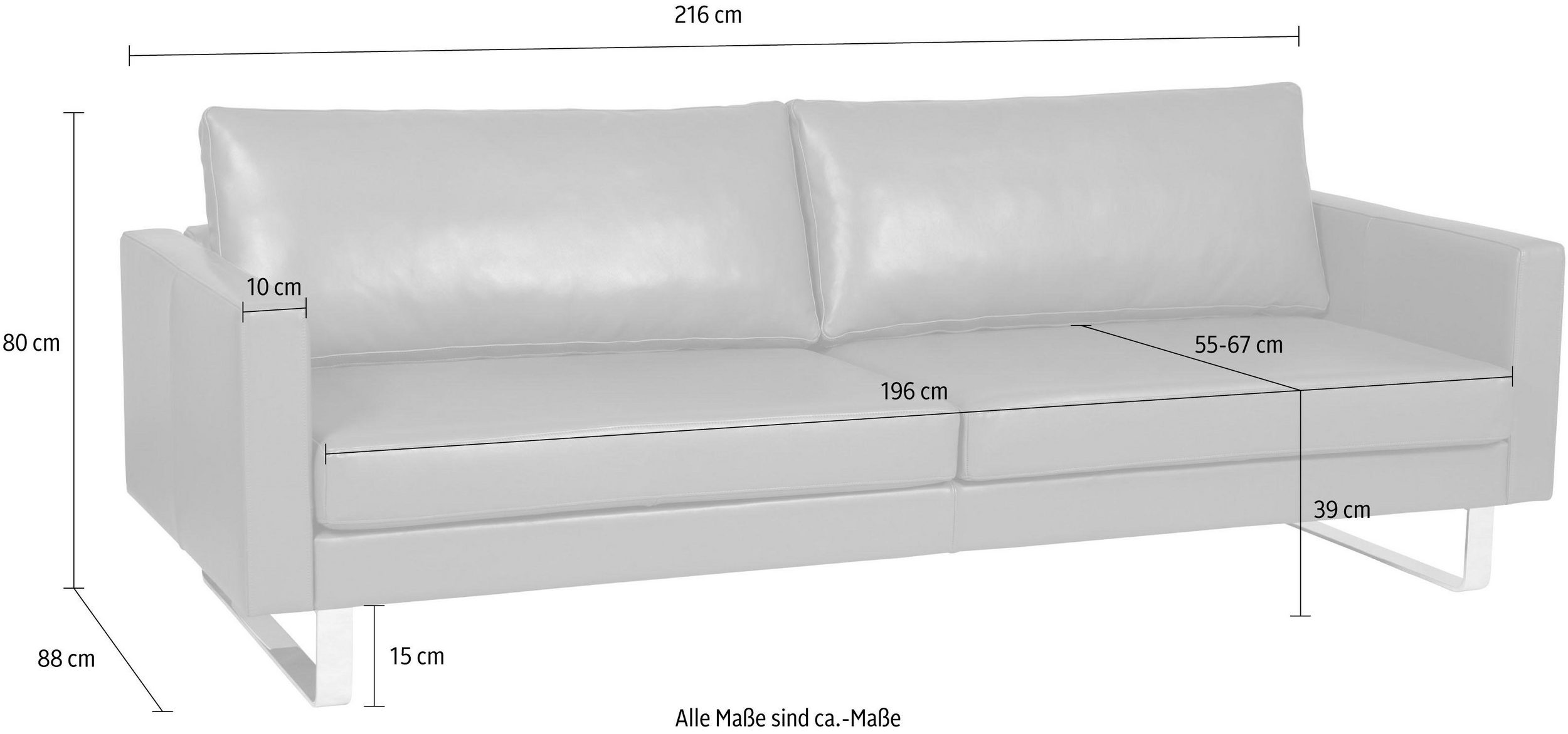 Sofa 3-Sitzer VELINA von ALTE GERBEREI - Maße