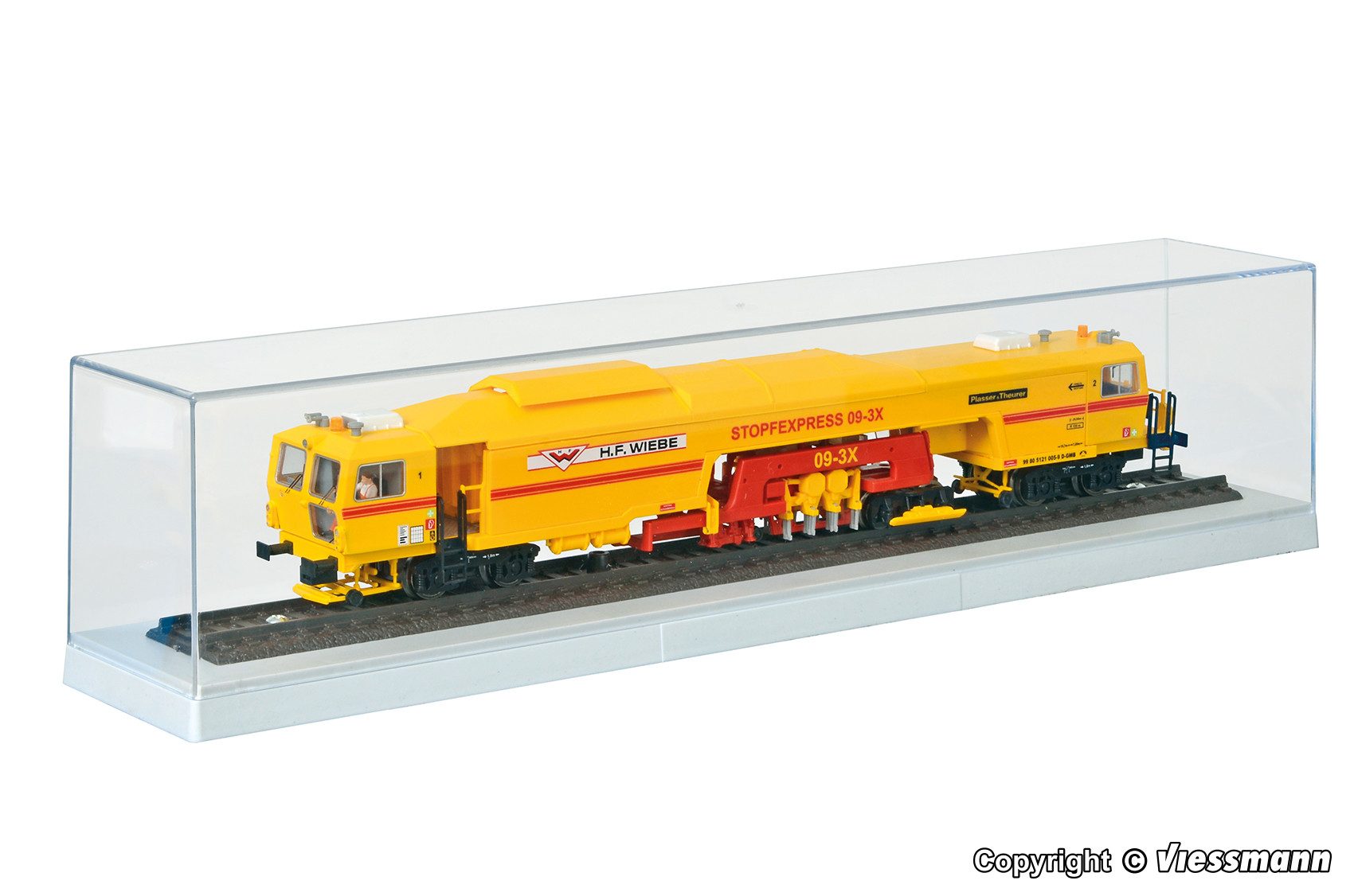 Kibri Modellauto Kibri 12066 Sammler-Vitrine mit Gleis Schaukasten L 33,0 x B 6,0 x...