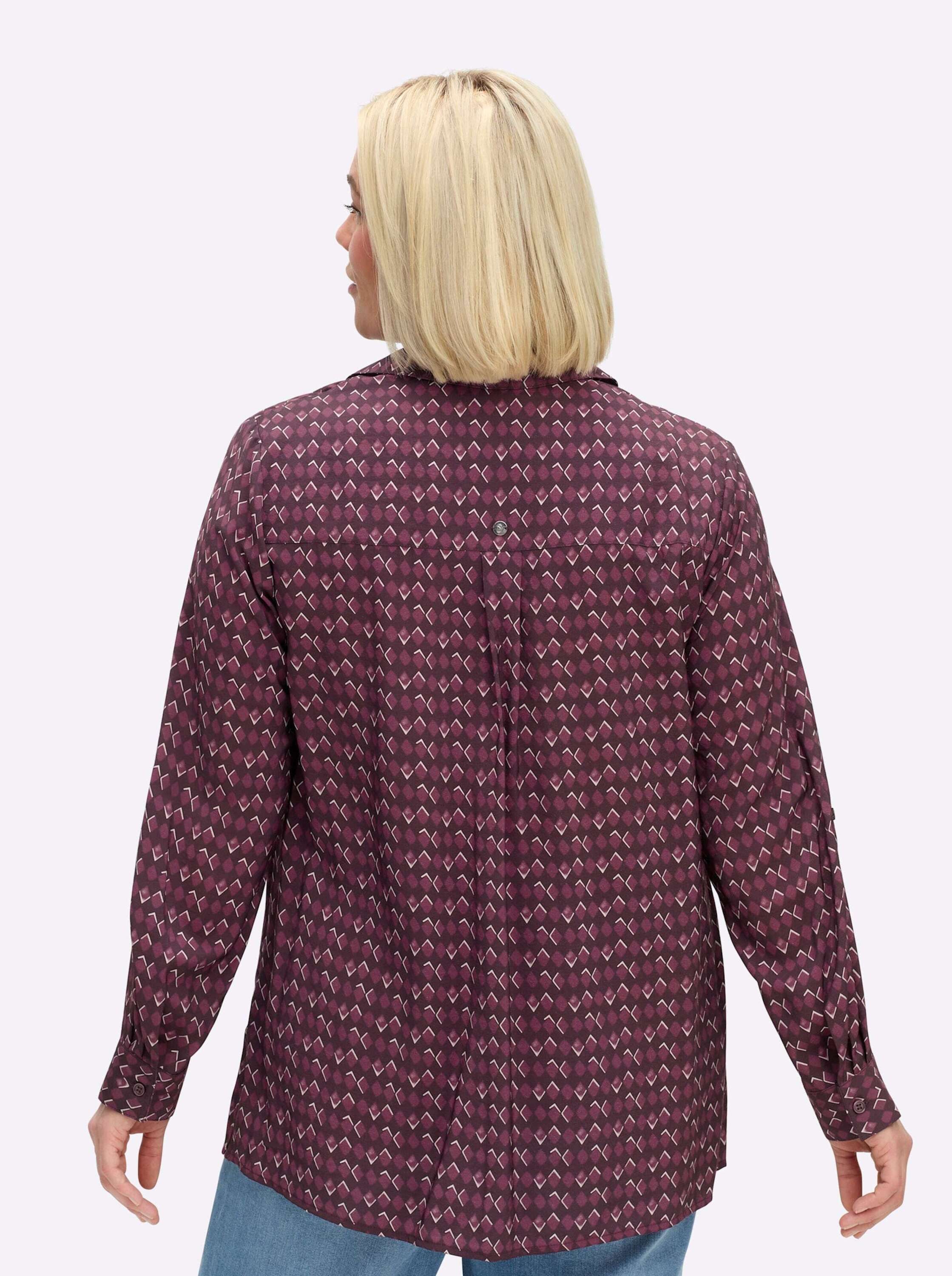 Sheego Klassische Bluse Tunika Langarm günstig online kaufen