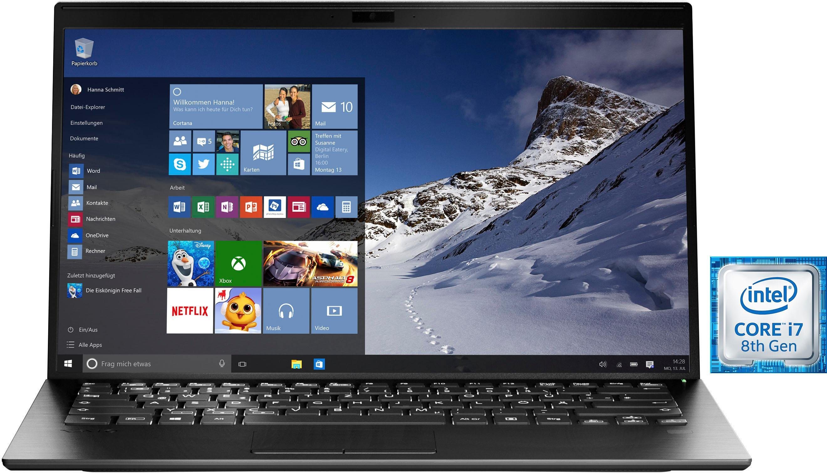 SX14 Notebook (35,56 cm/14 Zoll, Intel Core i7, 512 GB SSD, Windows 10 Professional, Anti-Glare Full HD IPS Display, Carbon Chassis, TPM 2.0, SX14 Notebook (35,56 cm/14 Zoll, Intel Core i7, 512 GB SSD, Windows 10 Professional, Anti-Glare Full HD IPS Display, Carbon Chassis, TPM 2.0,