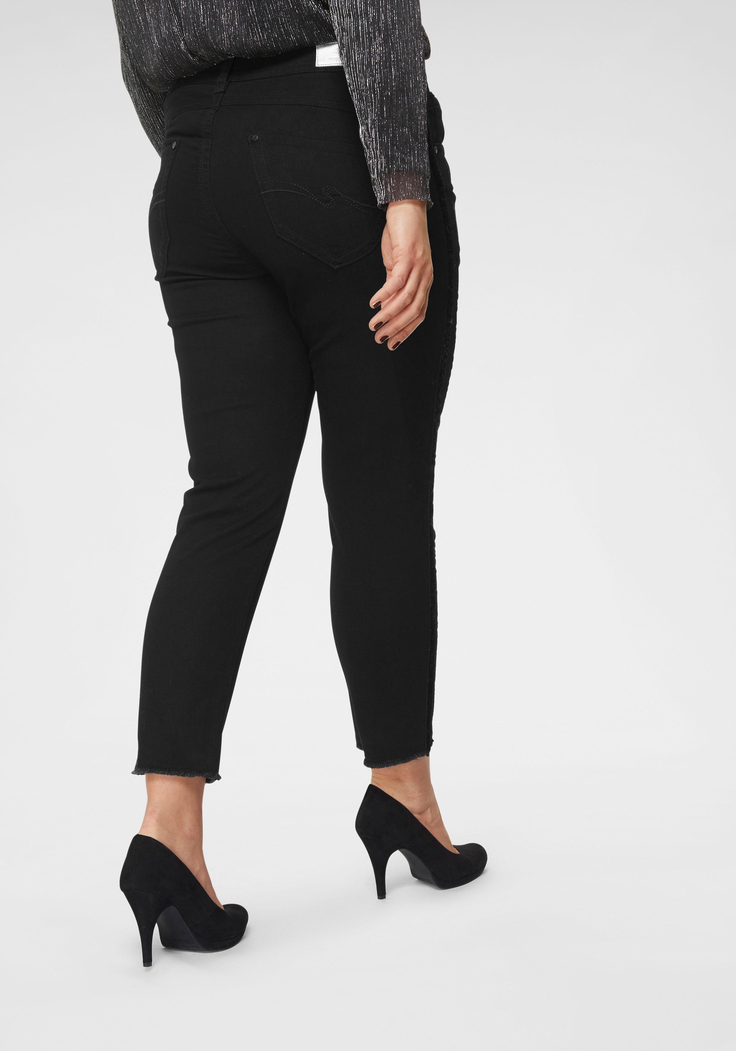 Alba Moda Jeans Gr 38 himbeere enge Stretchhose Röhre slim fit neu
