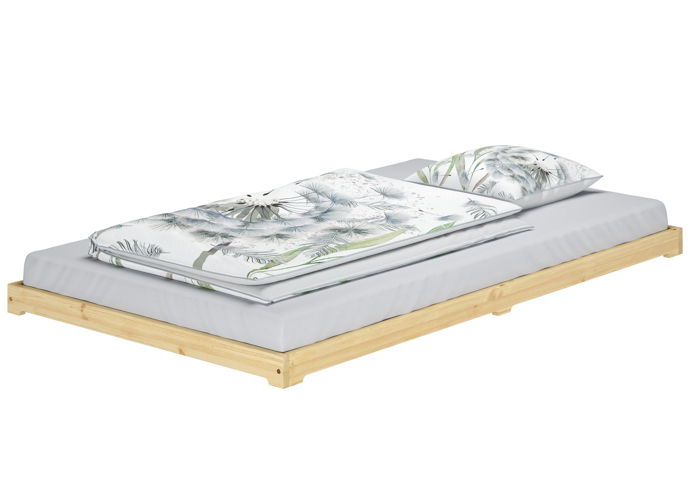 ERST-HOLZ Bett Extra Niedriges Futonbett Bettrahmen günstig online kaufen