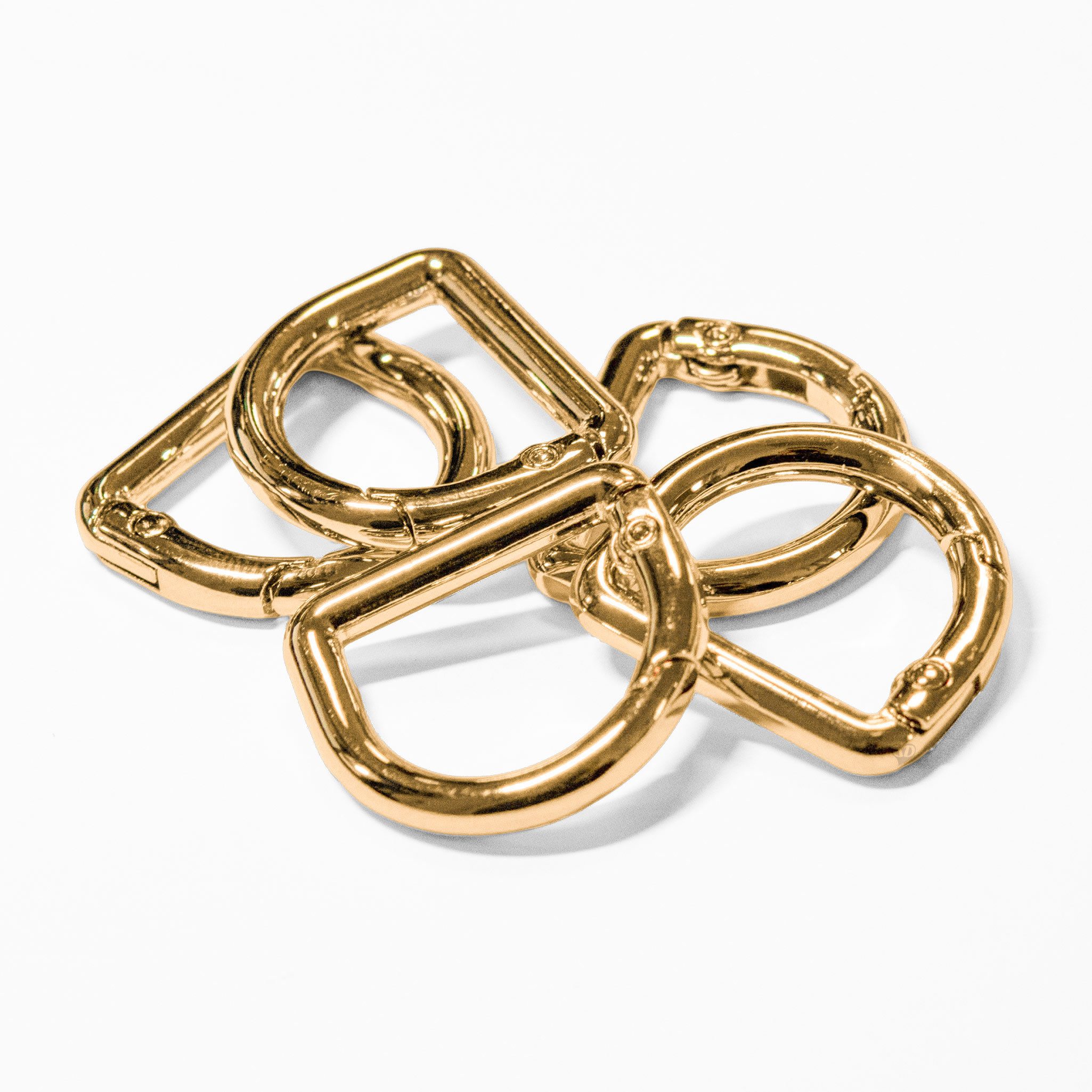 maDDma Karabiner Karabiner D-Ring 5 Stück Metall Rucksack Schlüsselring Taschen, (5 Stück, 5 St)