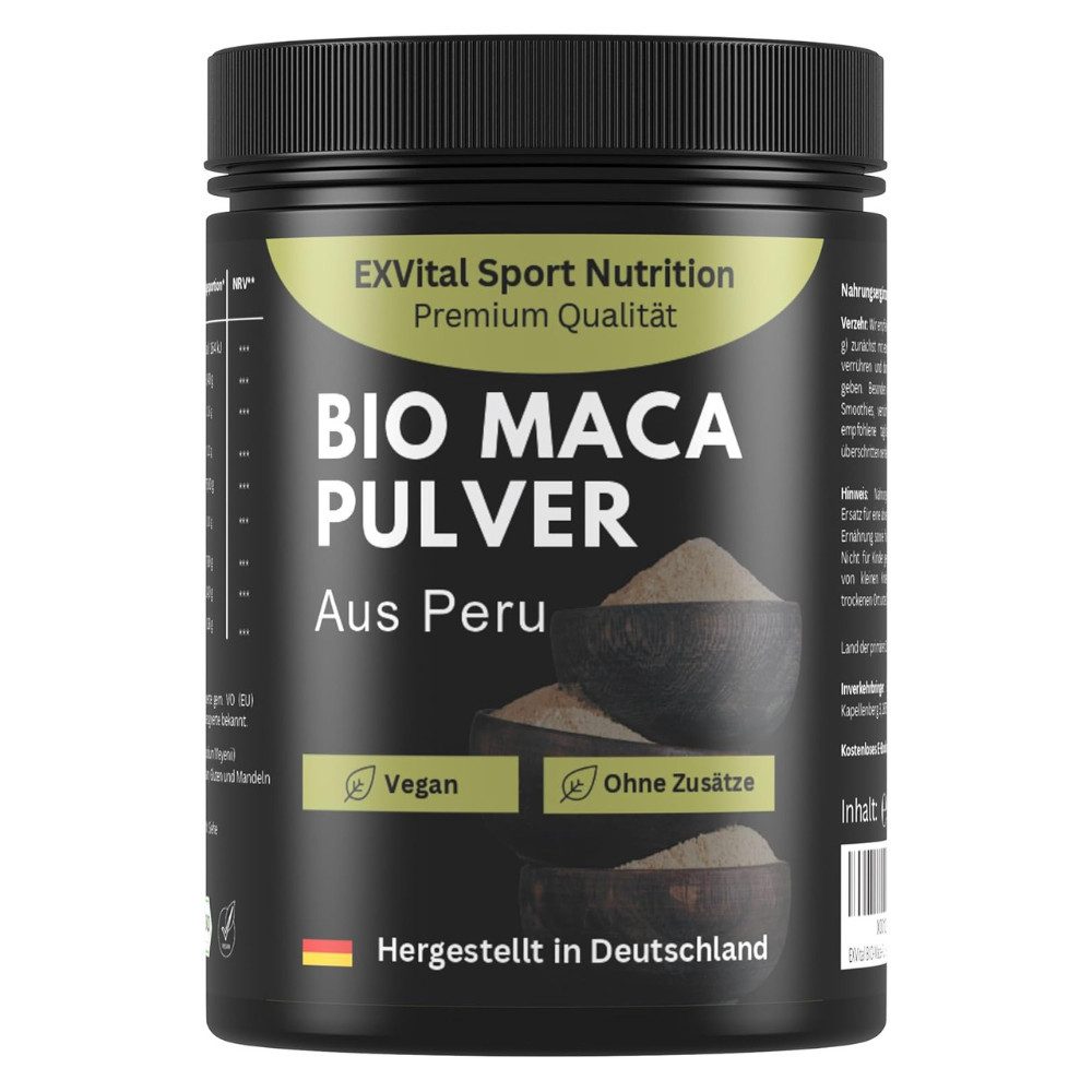 BIO Maca Pulver aus Peru, Hergestellt in Deutschland Pulver, 1 er 1000 g